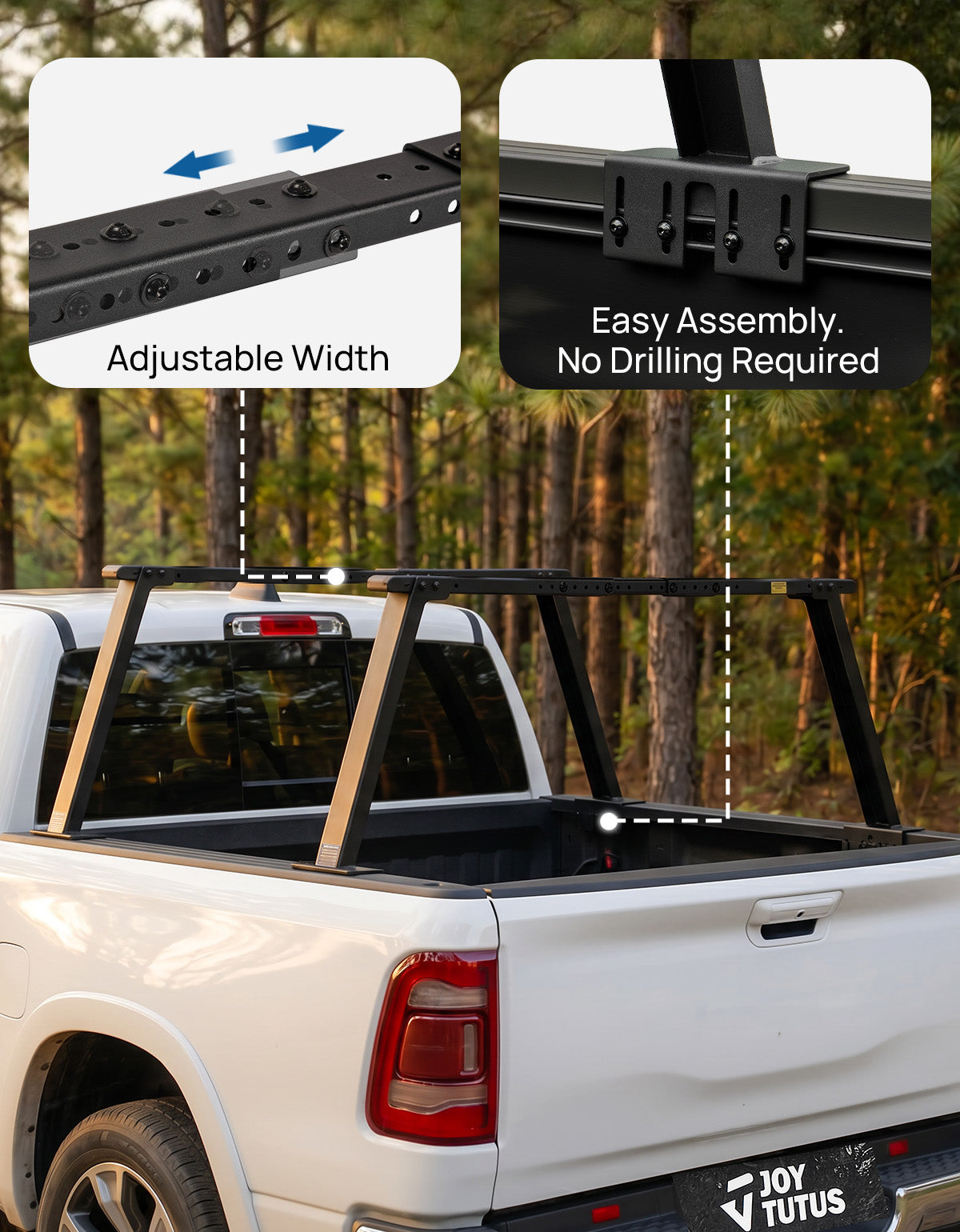 Heavy-Duty Utility Rack System | Truck Bed Rack for Work & Weekend Adventure