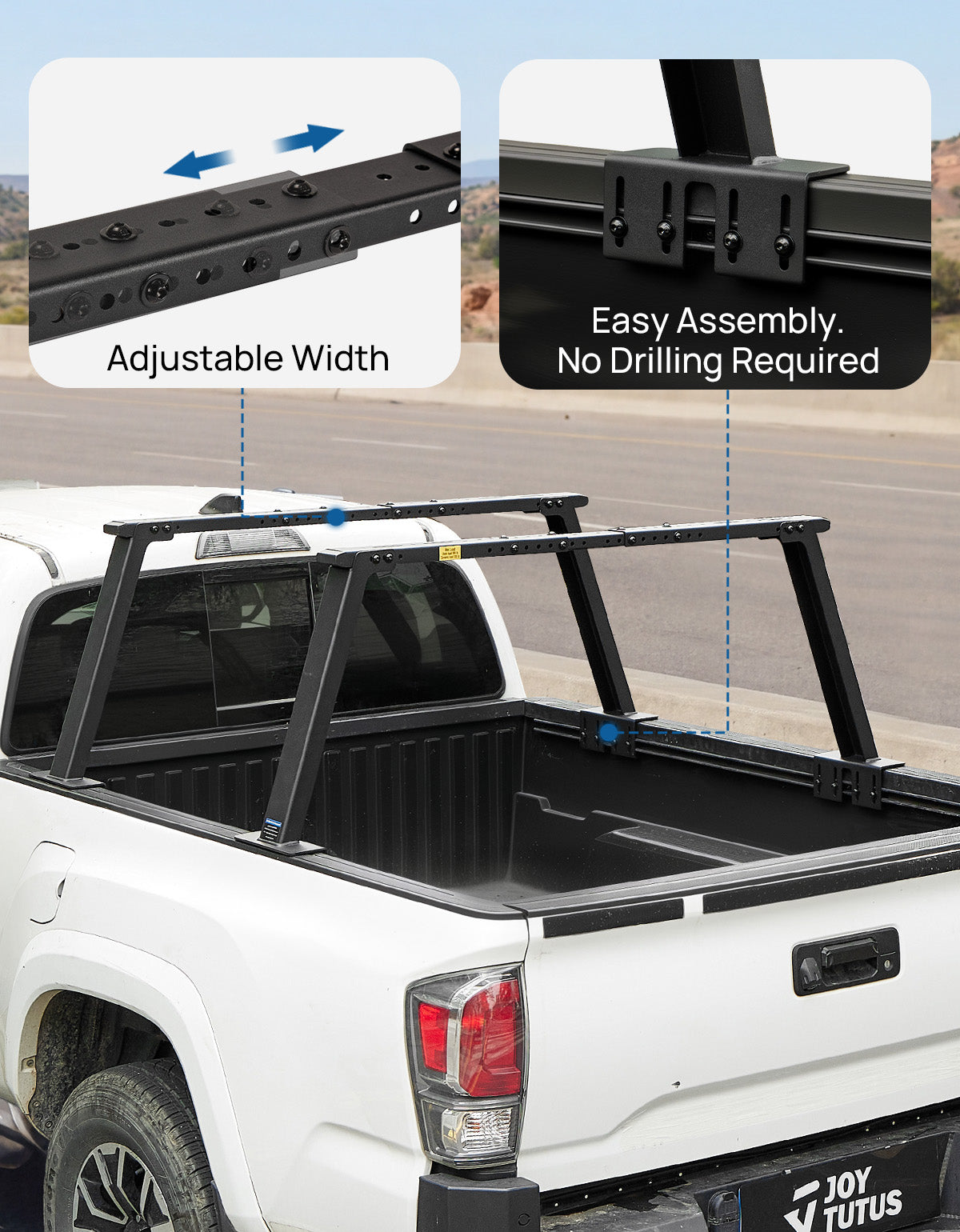 Adventure Utility Rack for Mid-Size Trucks | Heavy-Duty Bed Rack for Camping, Kayaks & Weekend Gear