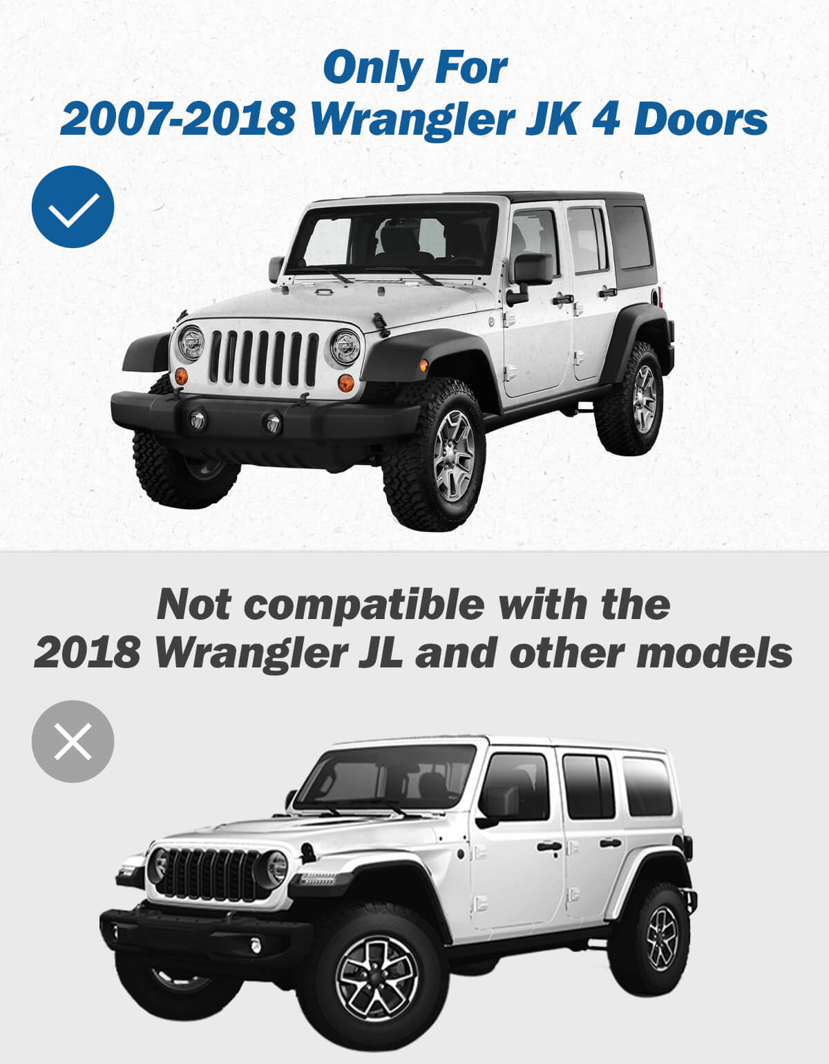 2-Step Running Boards for Wrangler JK 4-Door 2007–2018