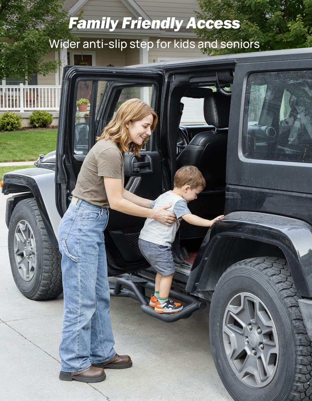 2-Step Running Boards for Wrangler JK 4-Door 2007–2018