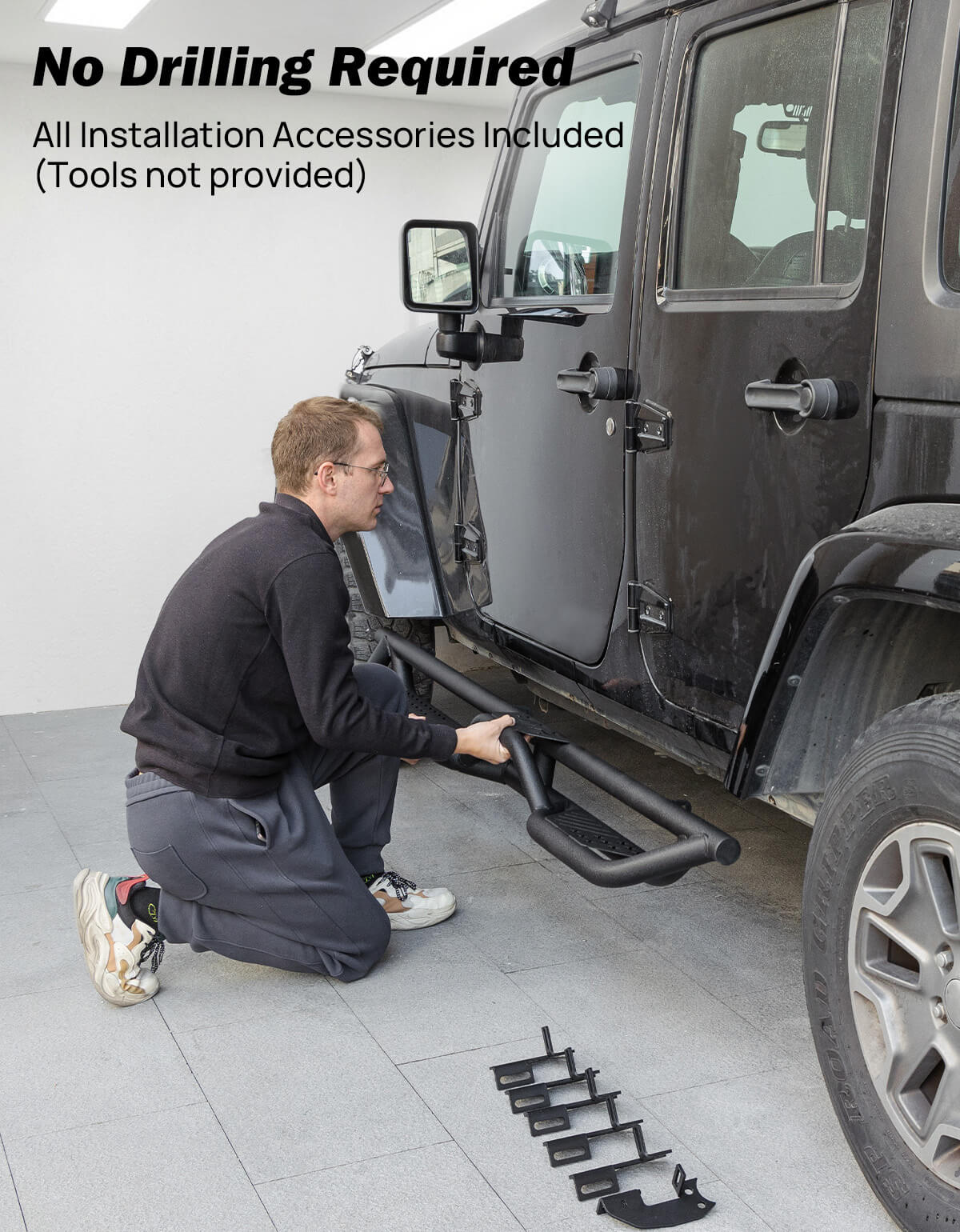 2-Step Running Boards for Wrangler JK 4-Door 2007–2018