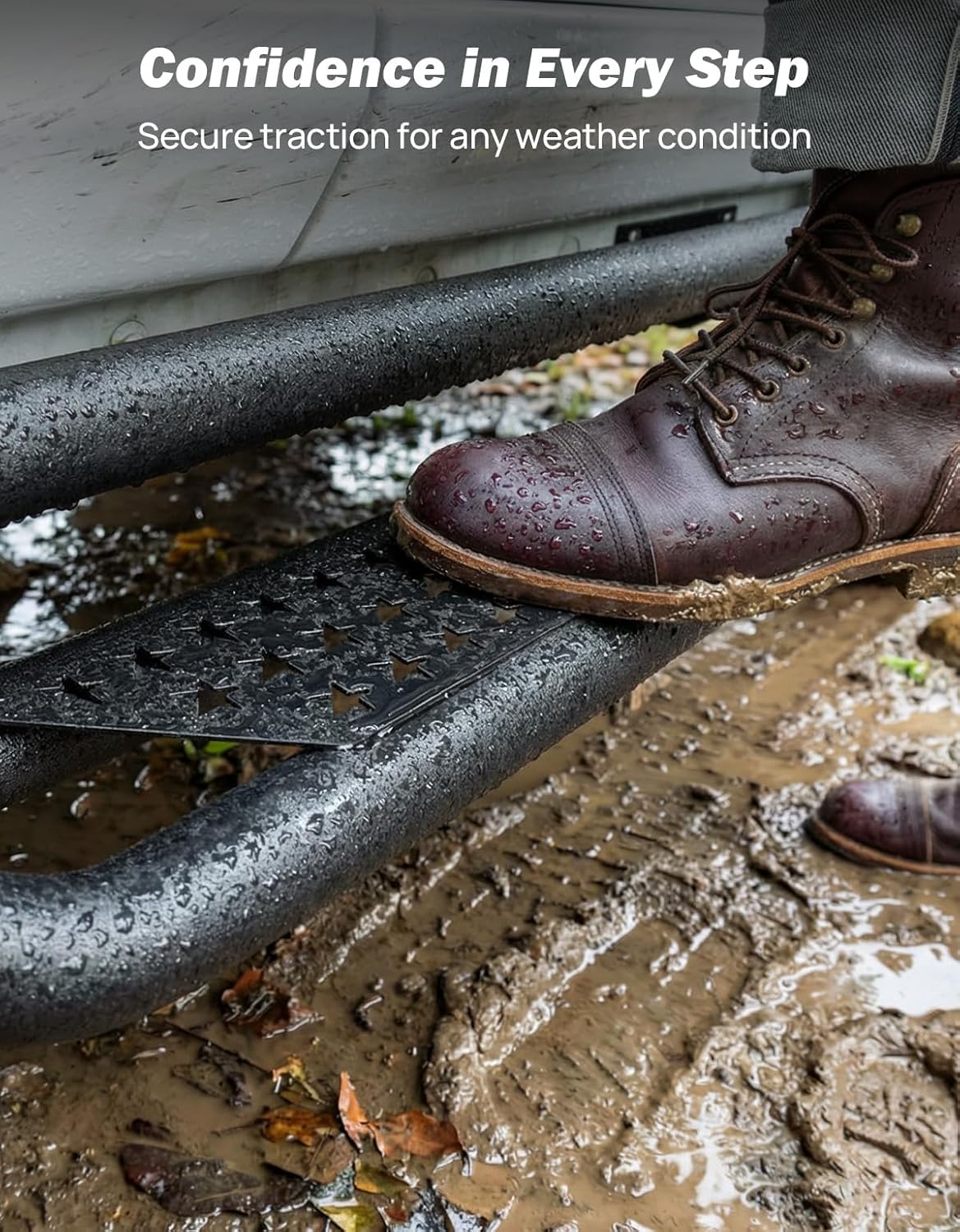 Running Boards Side Steps for Gladiator JT 2020–2026, 550LB Dual-Tier