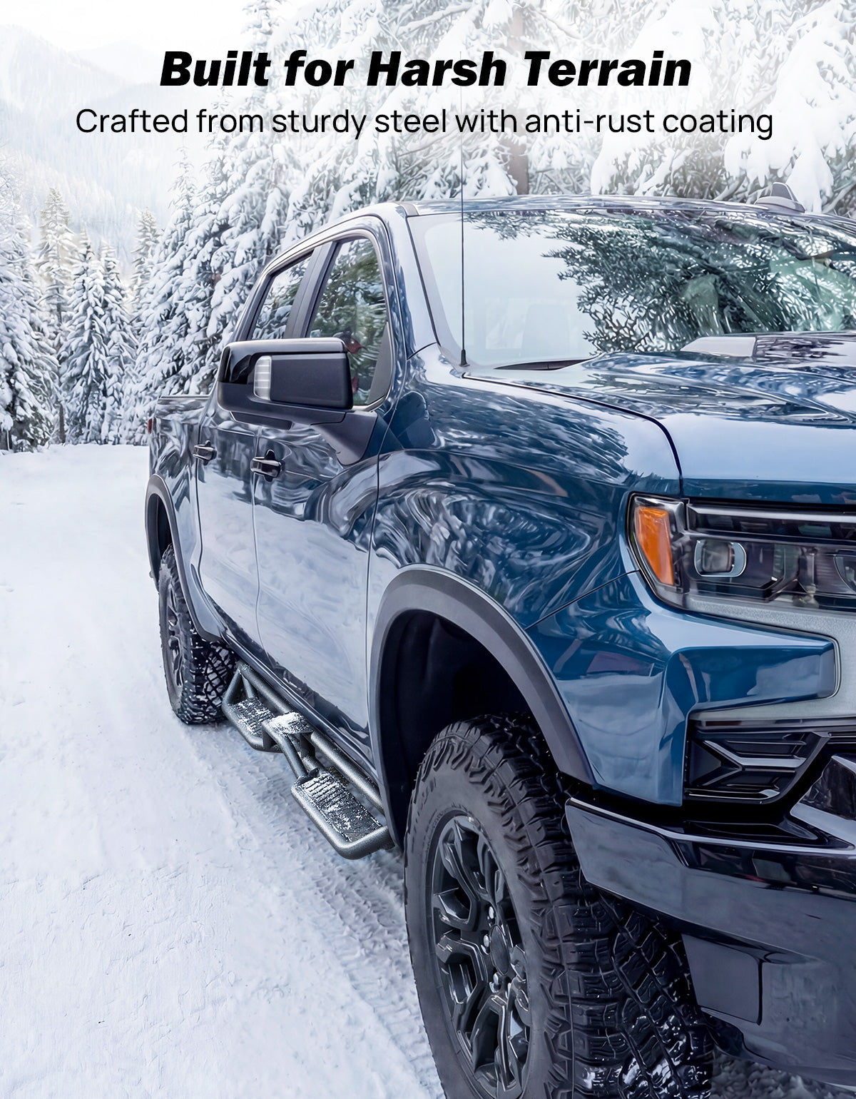 Running Boards for Silverado/Sierra 1500 (2019–2026) Crew Cab