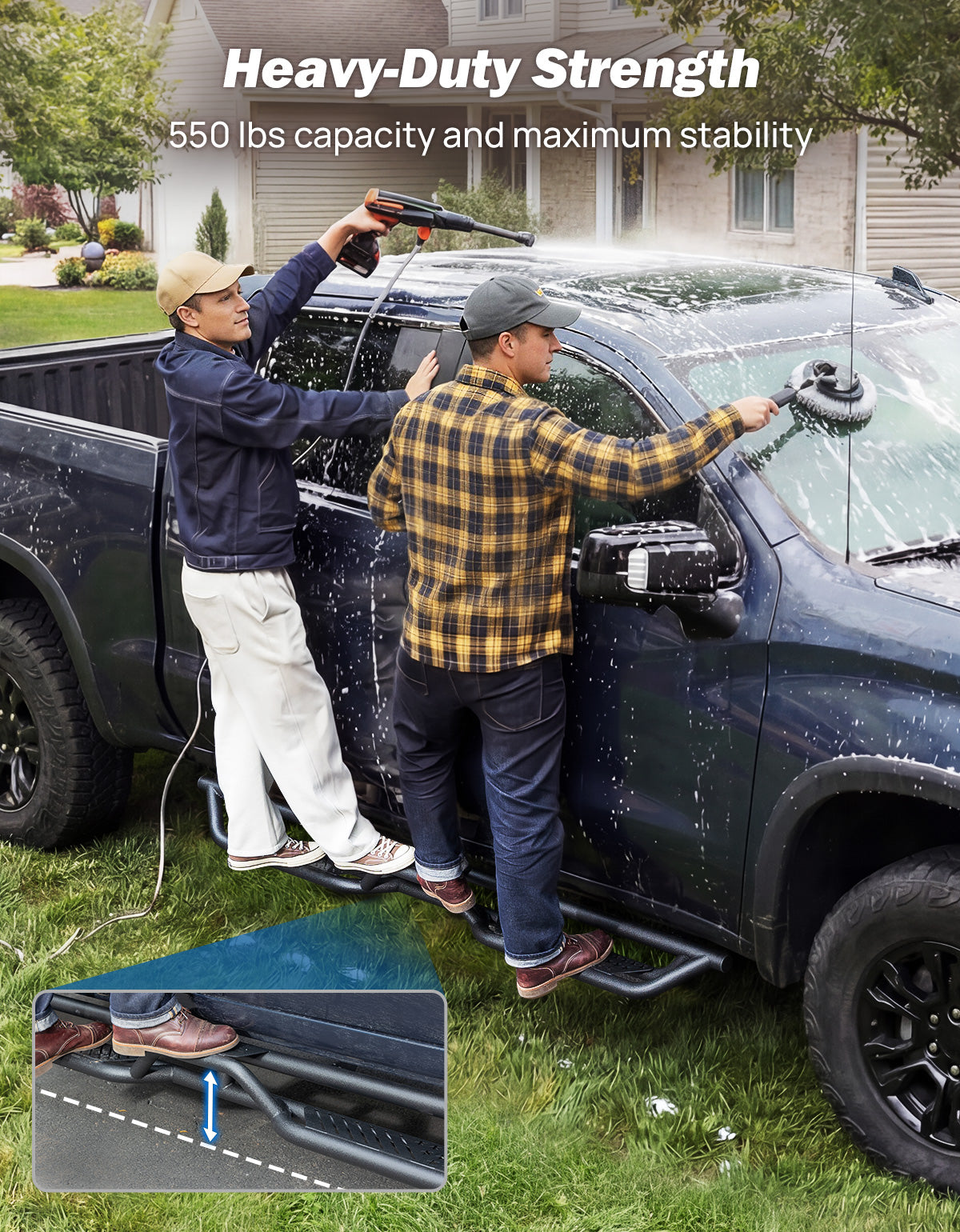 Running Boards for Silverado/Sierra 1500 (2019–2026) Crew Cab