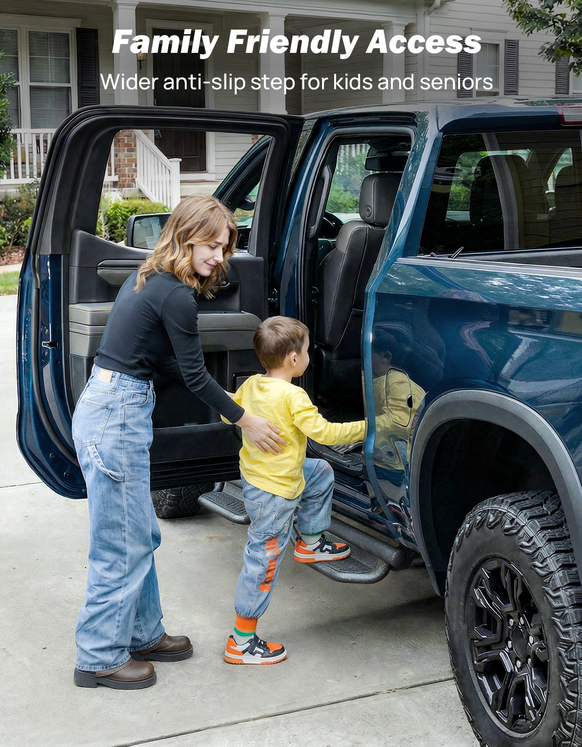 Running Boards for Chevrolet Silverado 1500 Crew Cab 2019–2025 – 550LB Heavy Duty