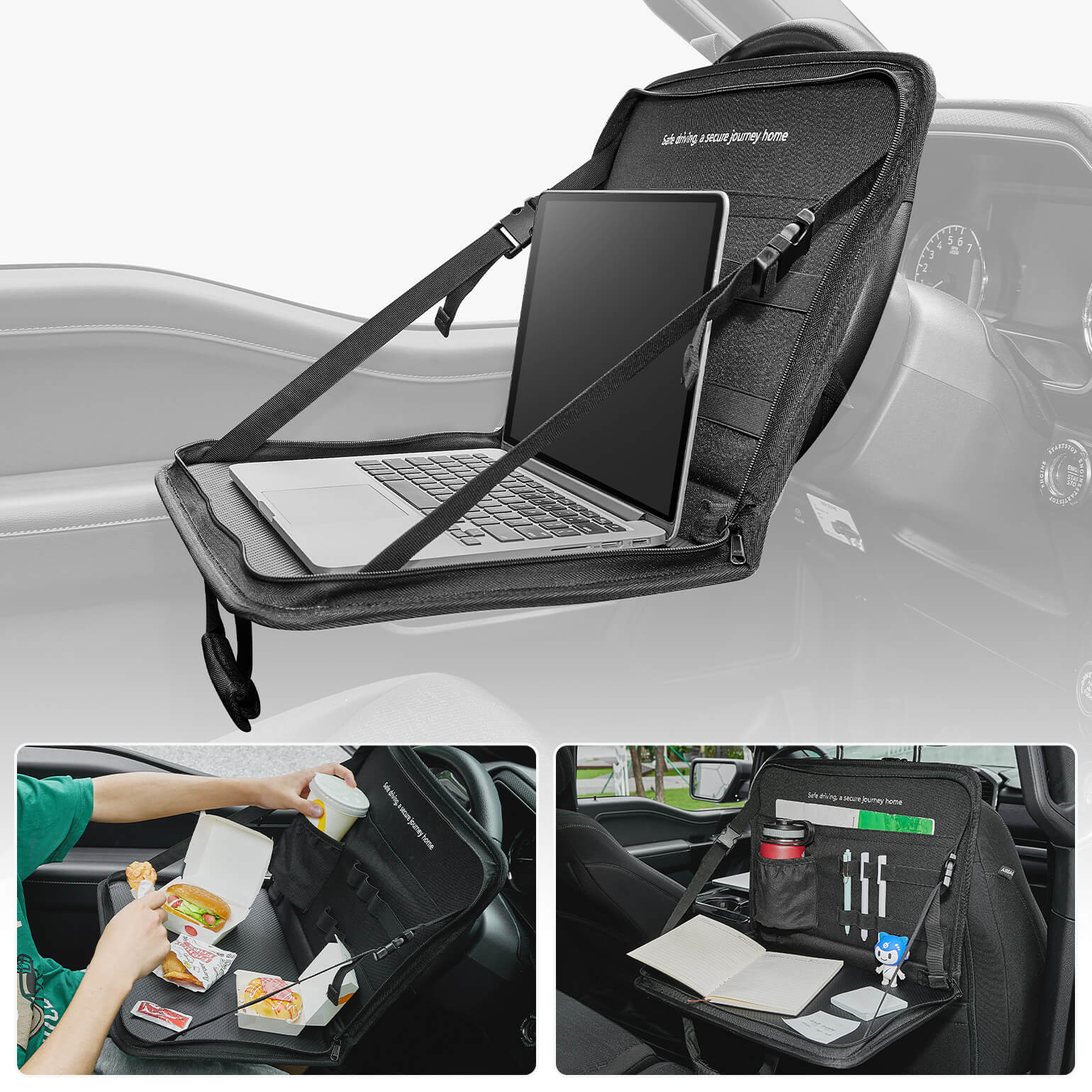 Foldable Steering Wheel Tray Multifunctional Laptop Desk