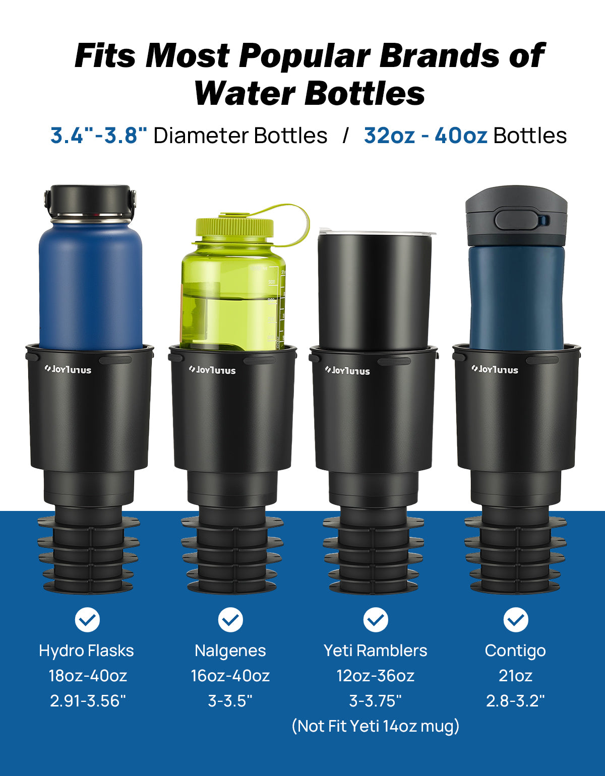 Toyota RAV4 2019–2025 Cup Holder Expander for Large Bottles