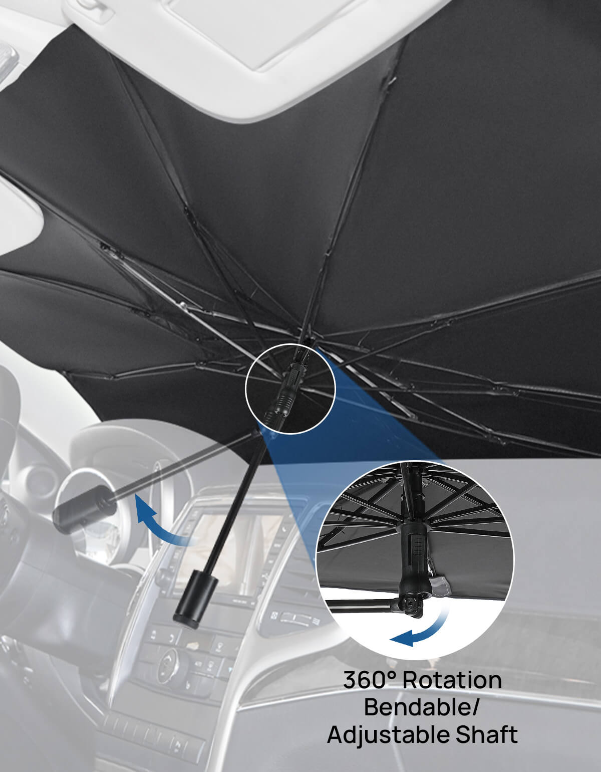 Sun Shade Umbrella for Ford F-150 F-250 F-350 2015–2025