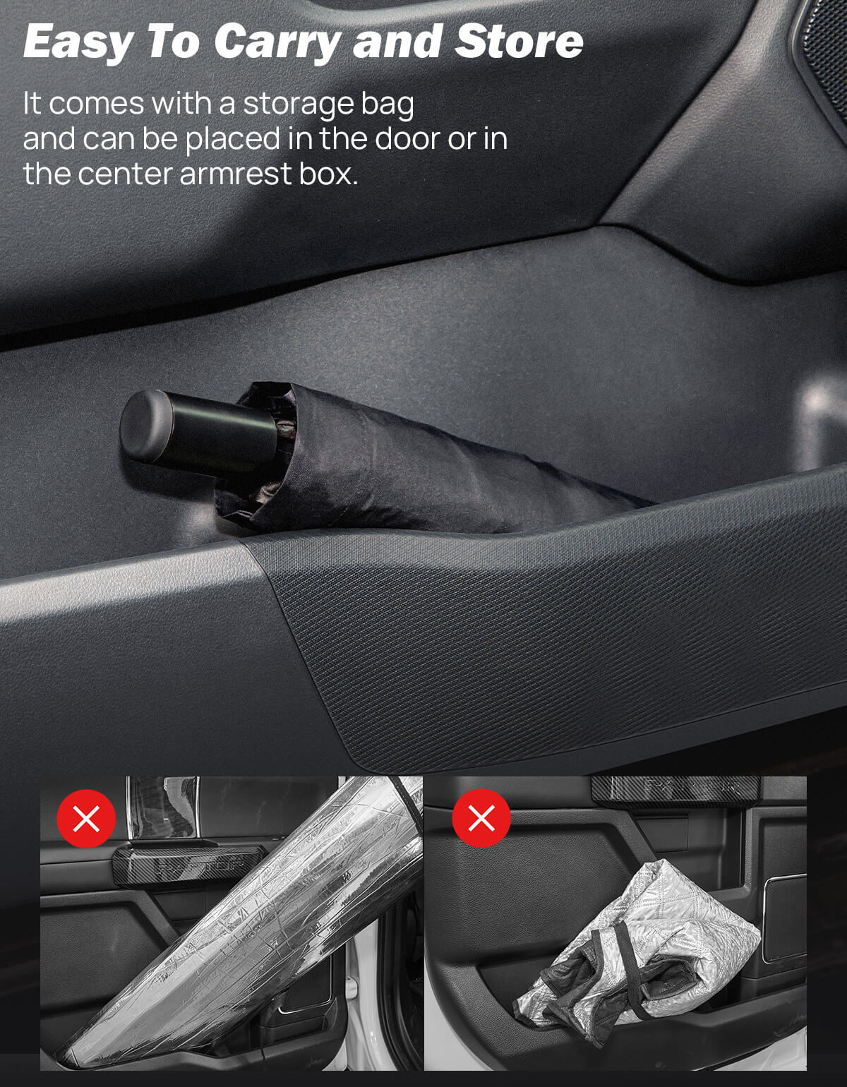 Sun Shade Umbrella for Ford F-150 F-250 F-350 2015–2025