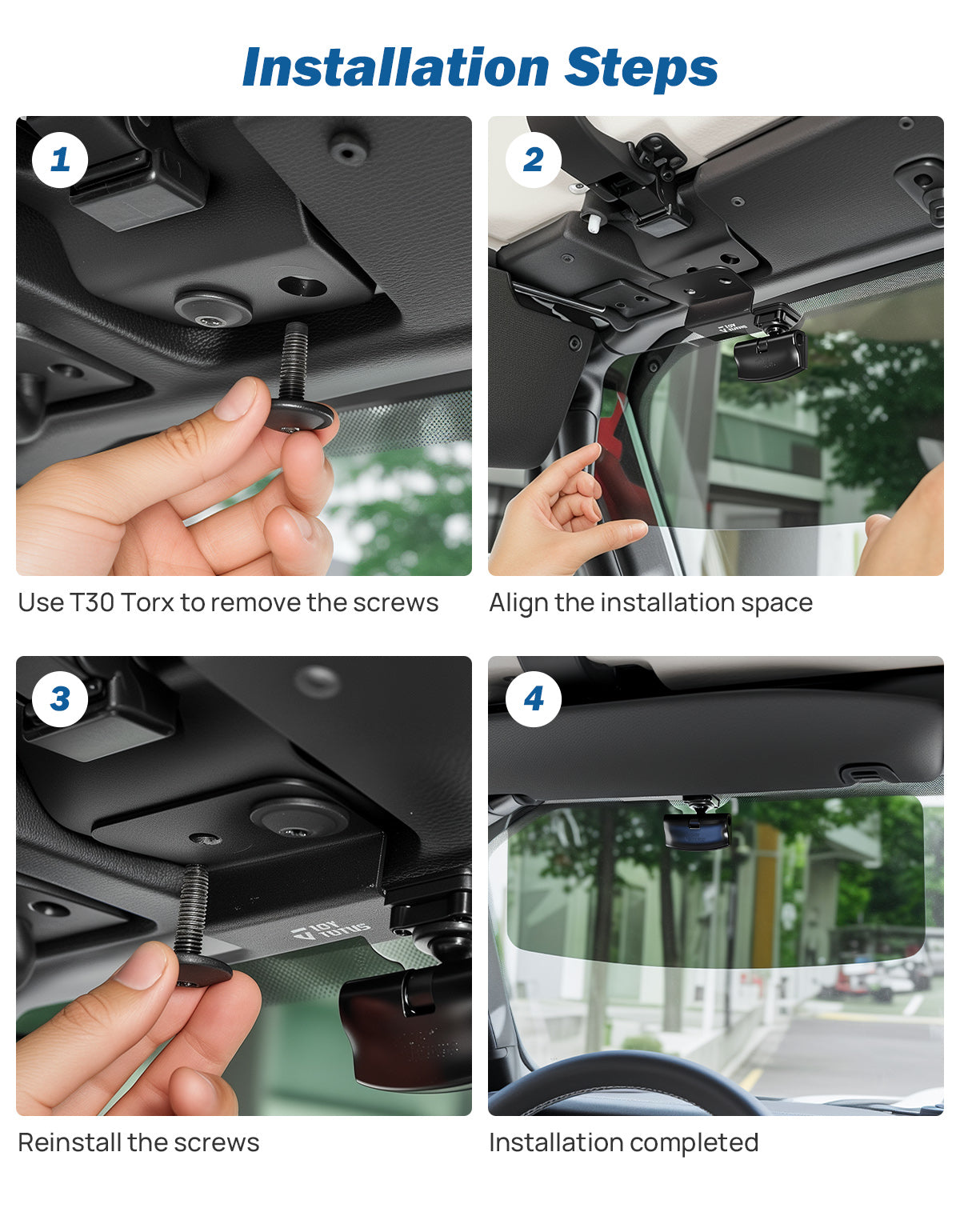 Polarized Sun Visor Extender for Wrangler JL/JT 2018–2026, UV400