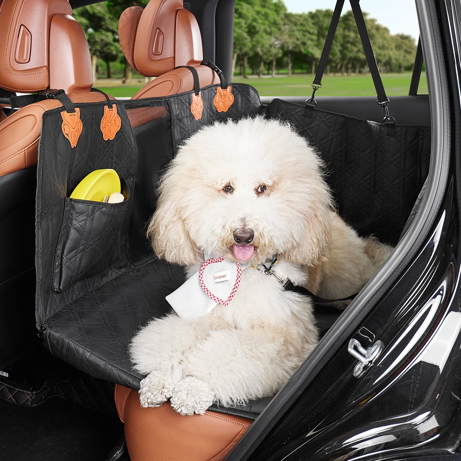 Dog Back Seat Extender with Hard Bottom – Truck & SUV Seat Cover