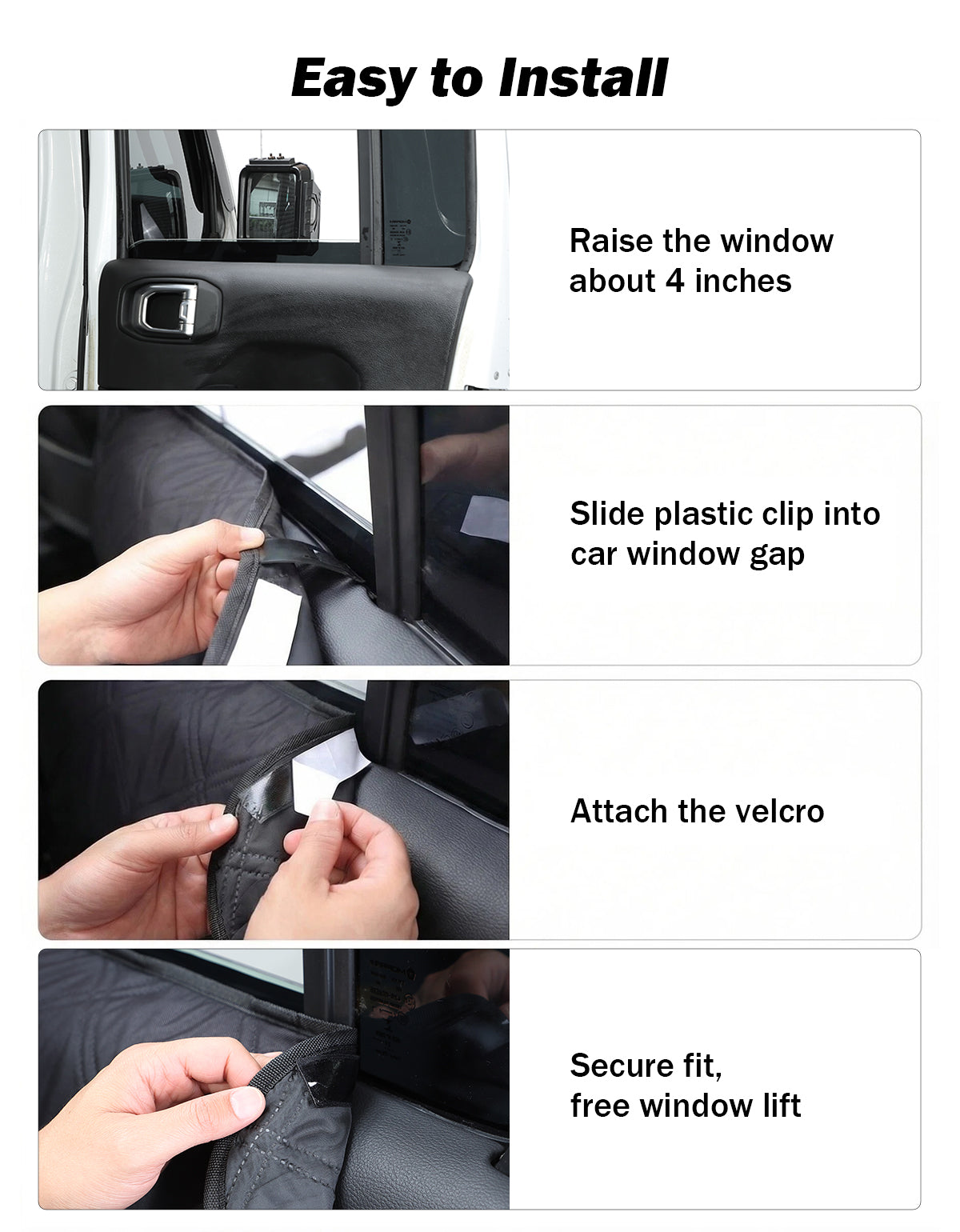 Dog Door Protector for Jeep Wrangler JL & Gladiator JT (2018–2026) – Stop Scratches, Stay Clean, Travel Better (2 Pack)