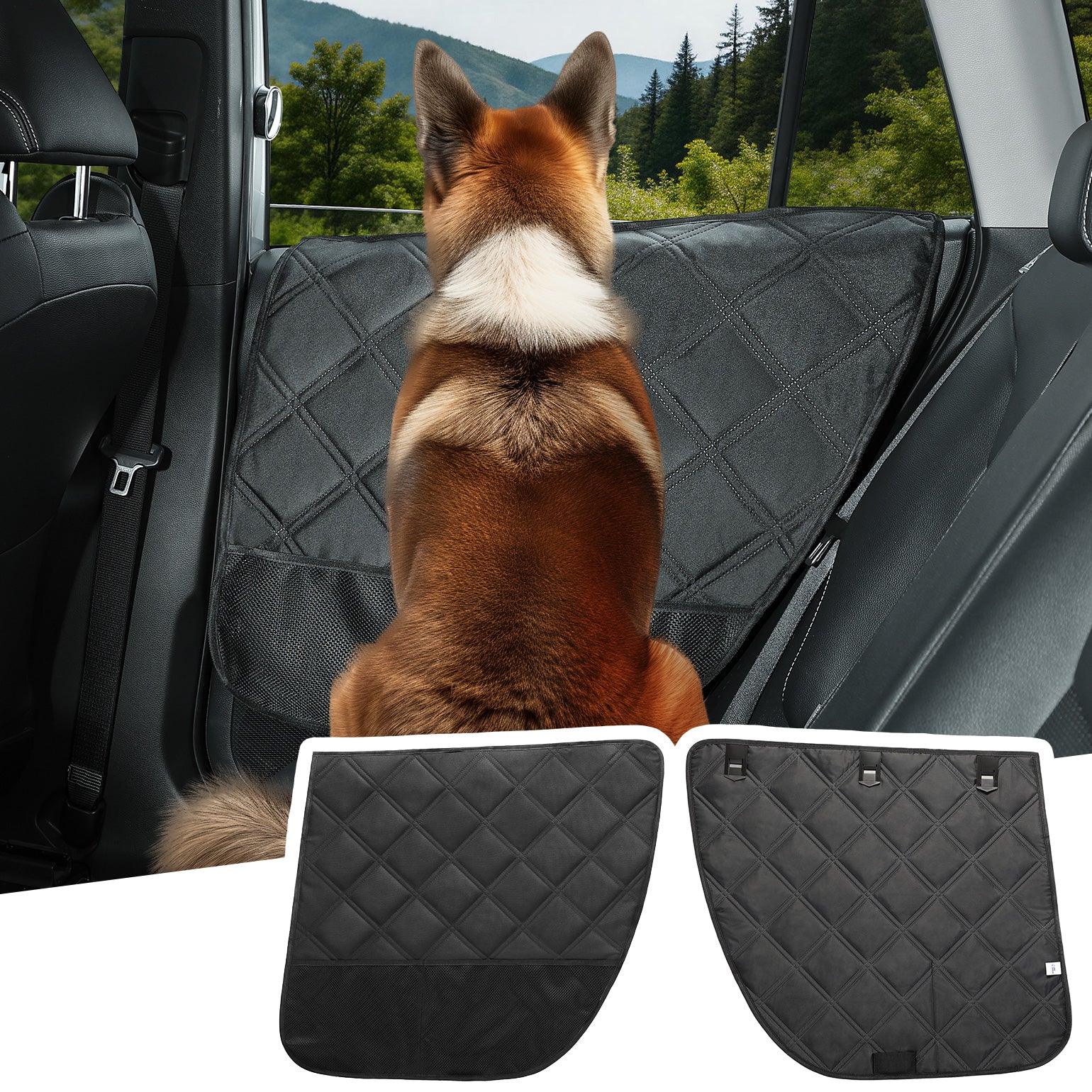 Dog Car Door Protector for Sedans & SUVs – Waterproof Scratch Guard