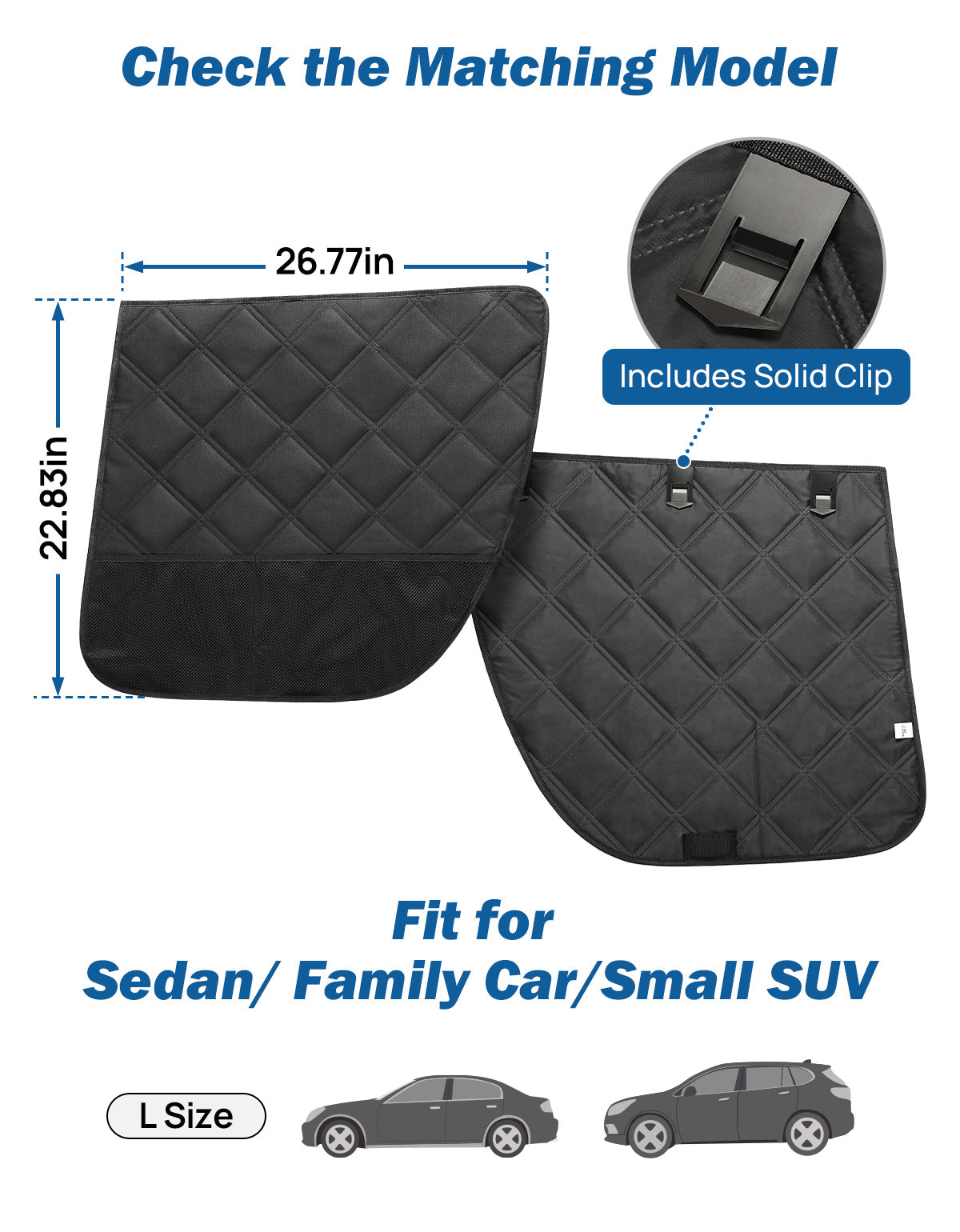Dog Car Door Protector for Sedans & SUVs – Waterproof Scratch Guard