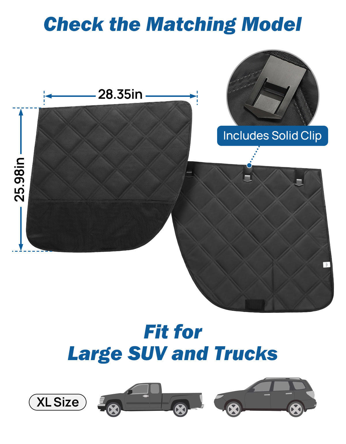 Dog Car Door Protector for Sedans & SUVs – Waterproof Scratch Guard