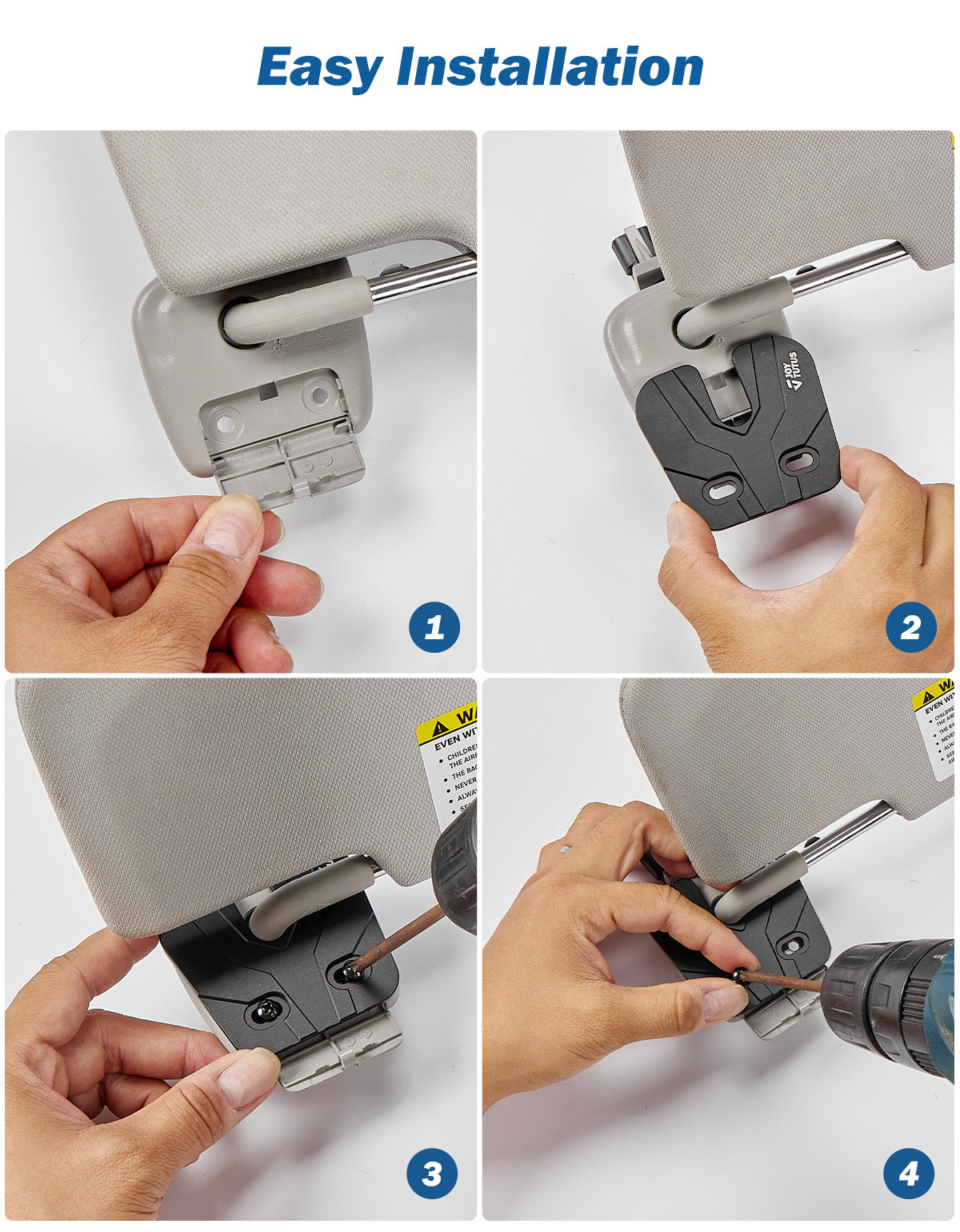 Sun Visor Repair Kit for Jeep Grand Cherokee 2022-2024 Aluminum