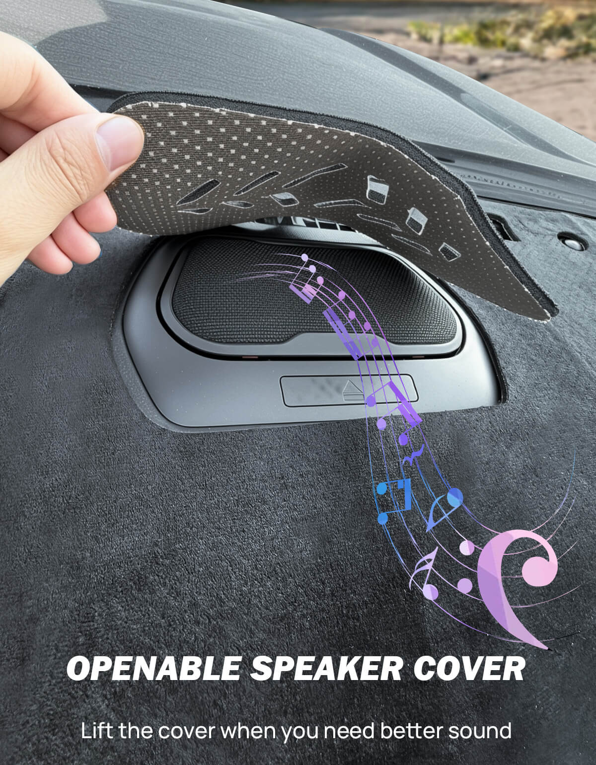 Dash Cover Mat Compatible with 2025 2026 4Runner & 2024-2026 Tacoma