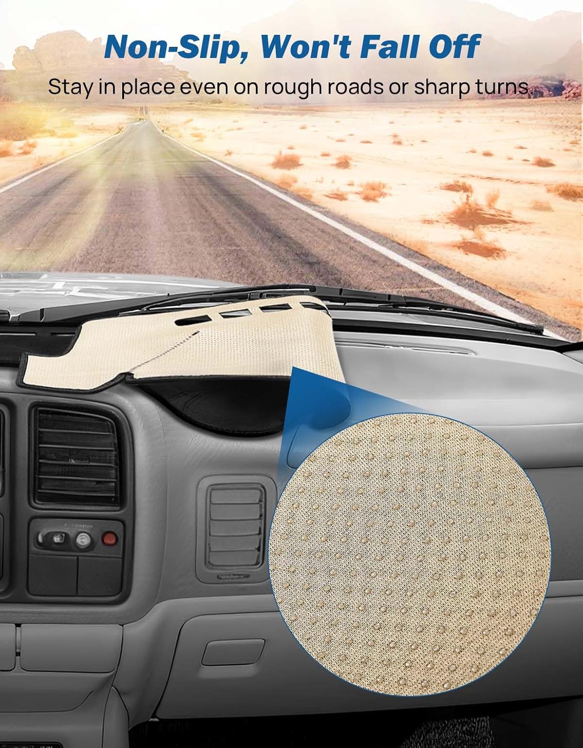 Dashboard Cover for Silverado/Sierra (1999–2007 Classic) – Anti-Glare Dash Mat