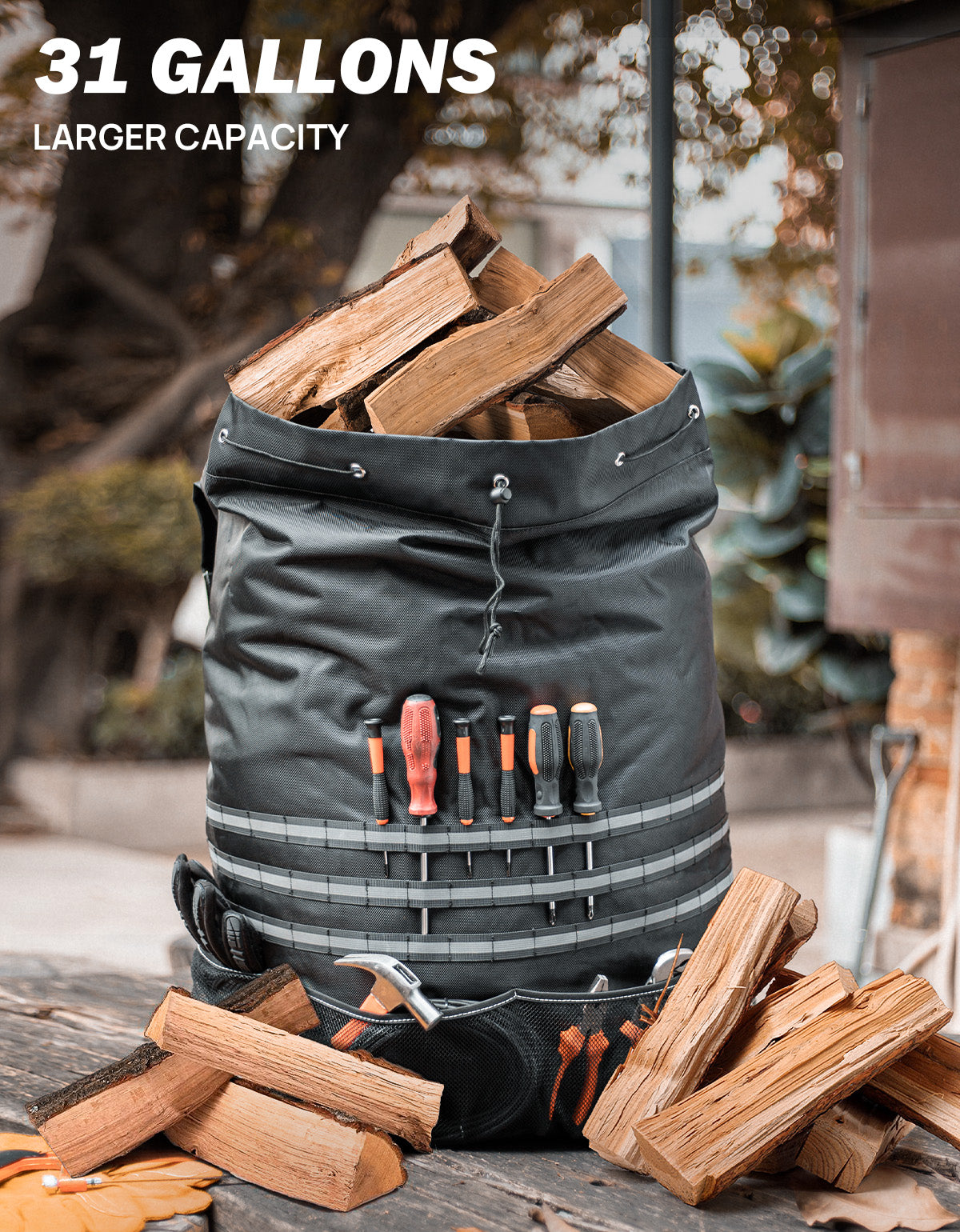 Larger Capacity Cargo Spare Tire Bag fitment for Tires from 30’’ to 40''