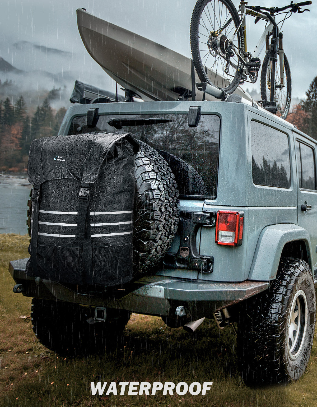 Larger Capacity Cargo Spare Tire Bag fitment for Tires from 30’’ to 40''