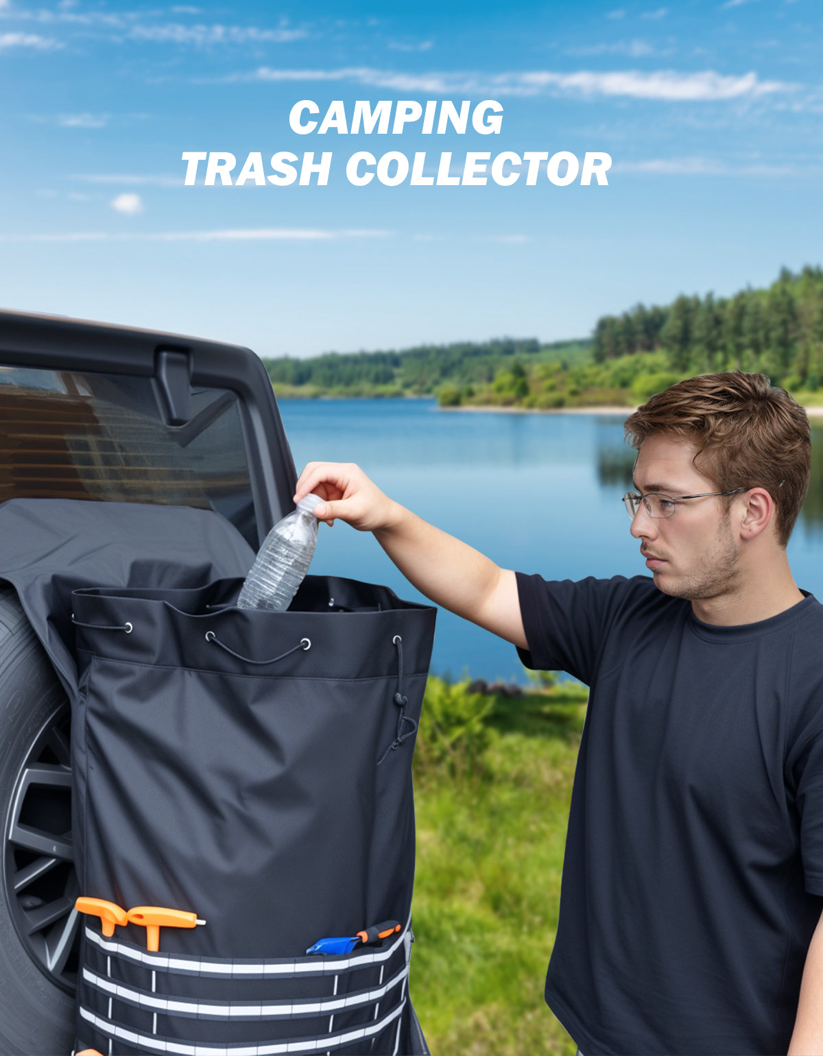 Larger Capacity Cargo Spare Tire Bag fitment for Tires from 30’’ to 40''