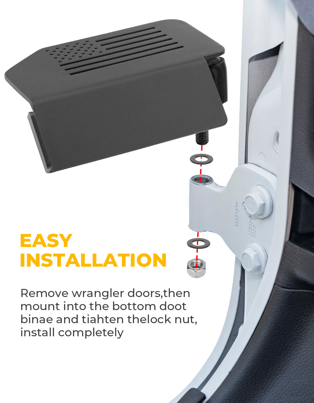 Upgraded Foot Pegs for Wrangler JK/JL & Gladiator JT 2007–2026, 120° Ergonomic Design