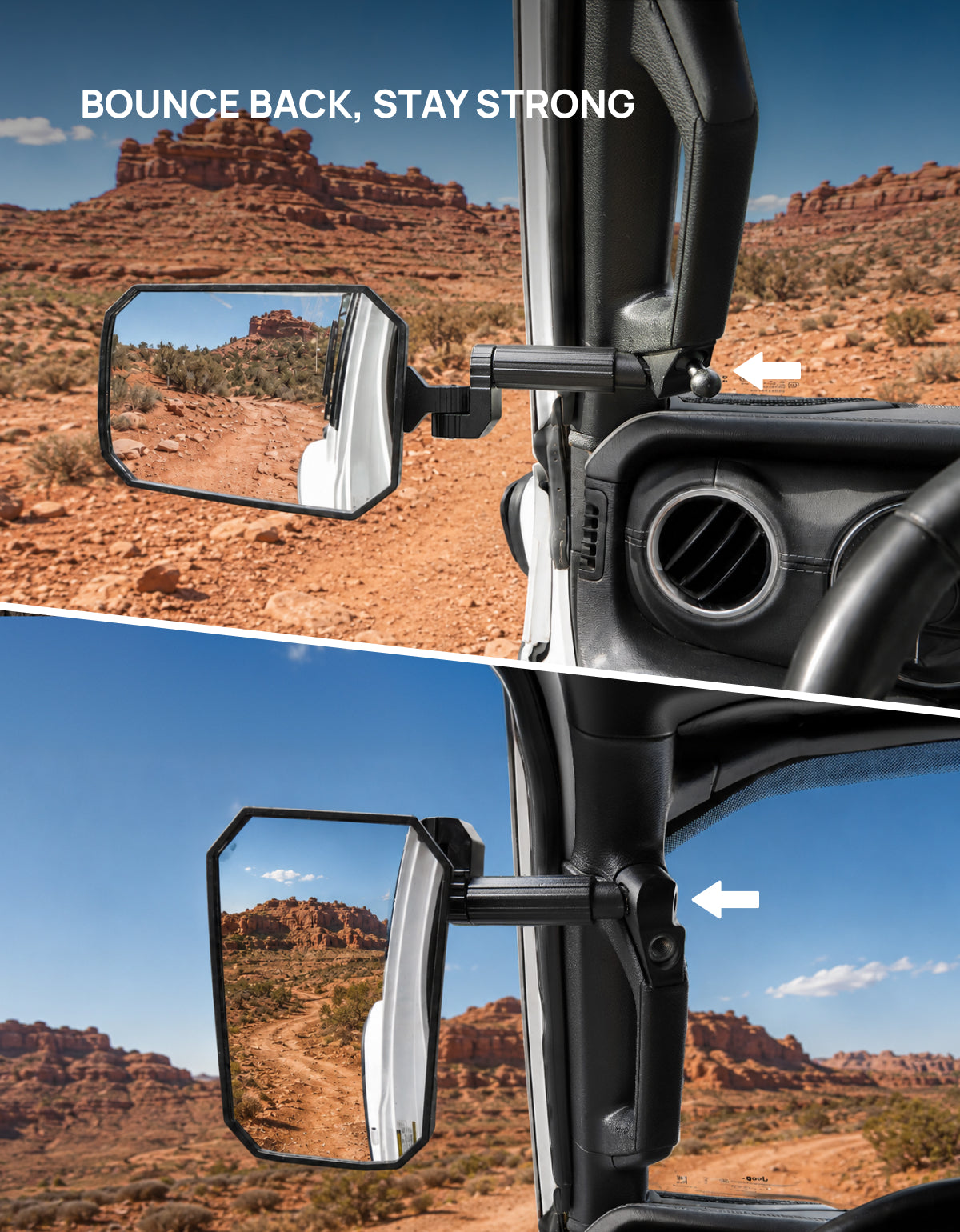 Jeep Mirrors Doors Off Compatible with Wrangler JL JK Gladiator JT