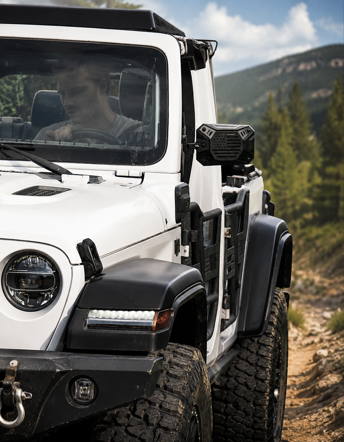 Doors Off Mirrors Fit for Wrangler JL/JLU 2018-23 & Gladiator JT 2020-23