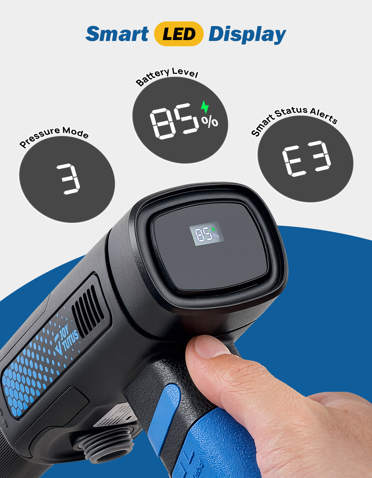 JOYTUTUS P10 Pro Foldable Cordless Pressure Washer for Cars & Bikes