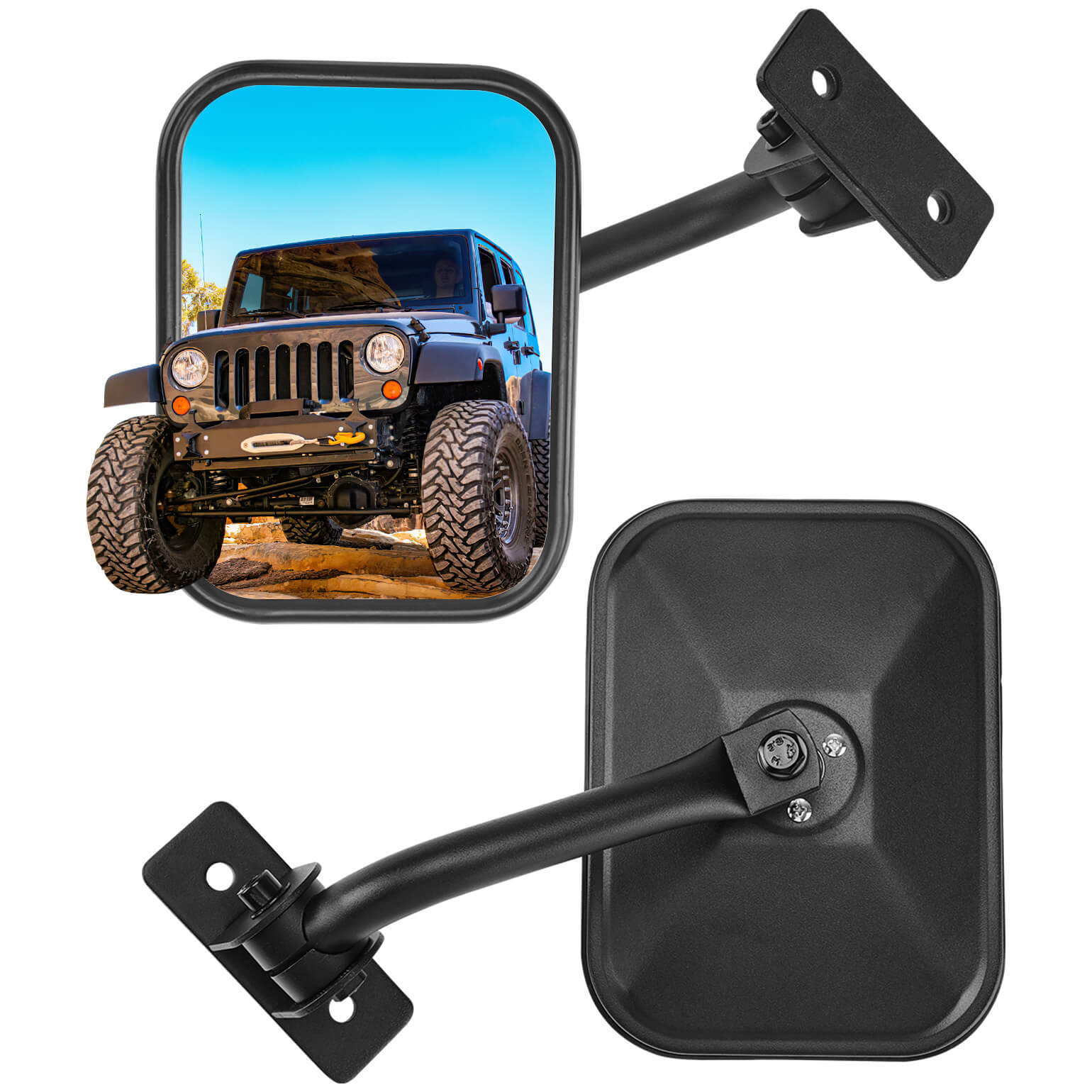 Doors Off Mirrors for Wrangler TJ JK JKU 1997–2018
