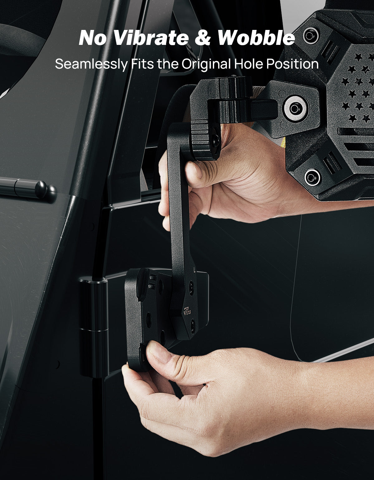 Wrangler Side Mirrors Replacement for YJ/TJ 1987-2006, US Flag Pattern, Wider View & No Vibration