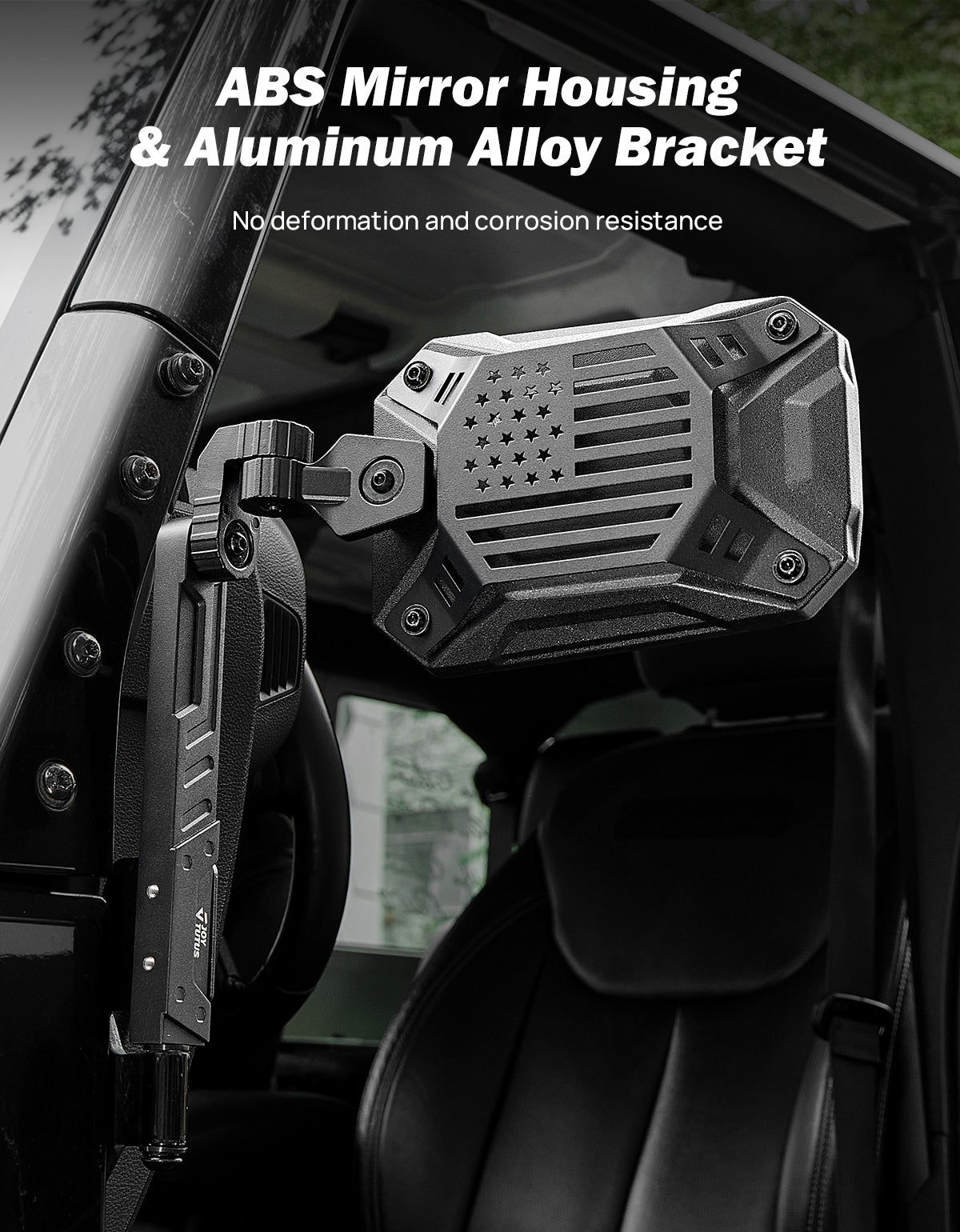 Doors Off Mirrors Compatible with Wrangler JK JL & Gladiator JT