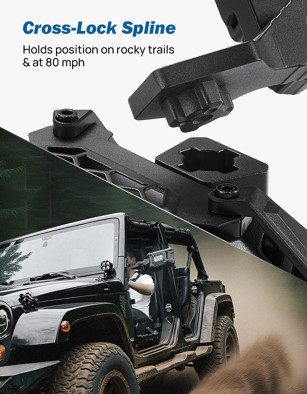 Wrangler Side Mirrors Doors-Off/On with Turn Light TJ & JK 1997–2018