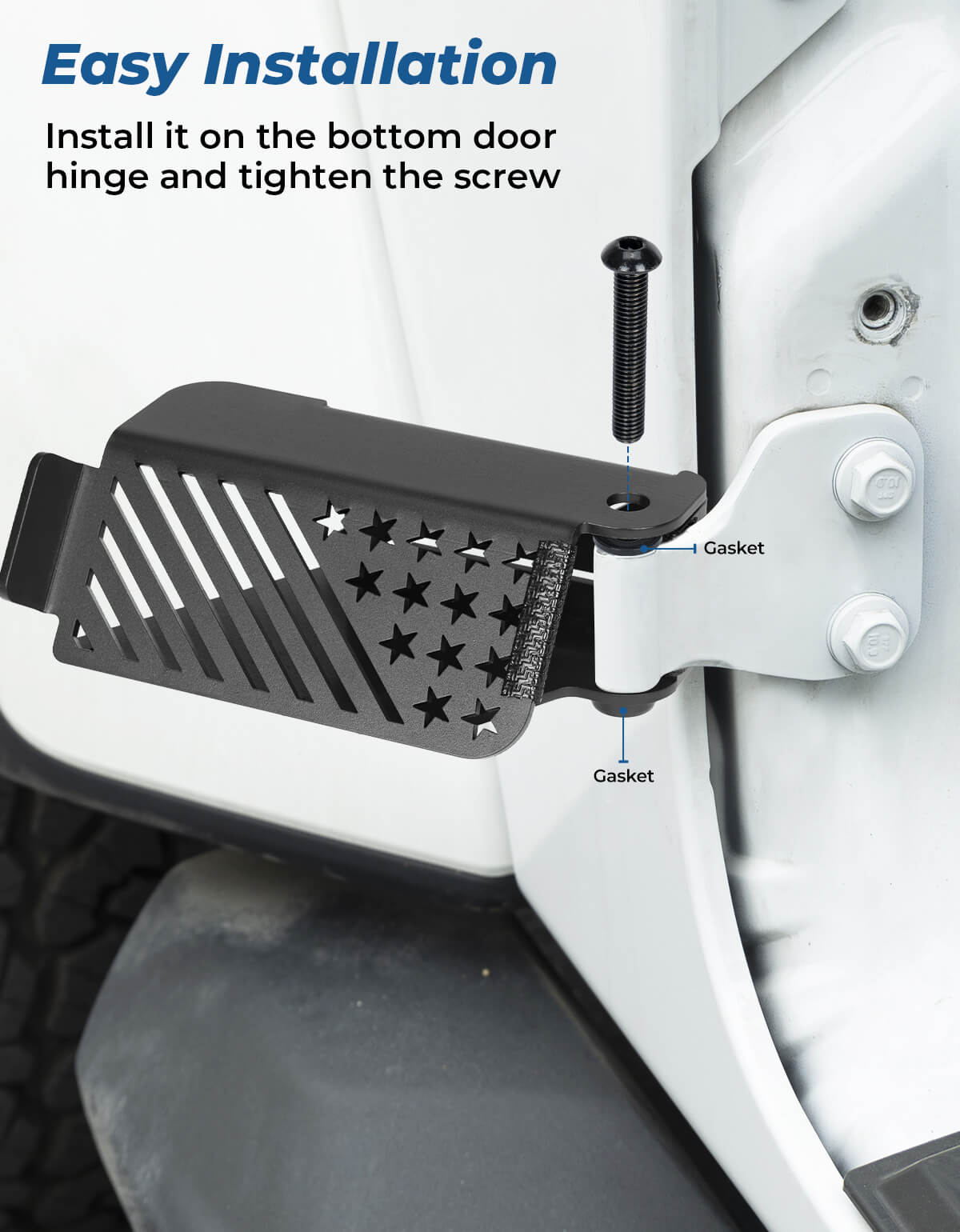 120° Foot Pegs for Wrangler JK JL Gladiator JT 2007–2026