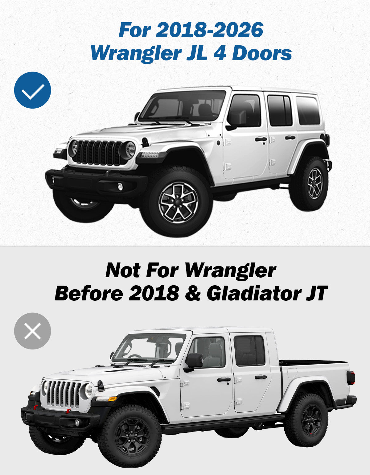 Drop Side Steps for Jeep Wrangler JL Unlimited 2018–2026 Running Boards