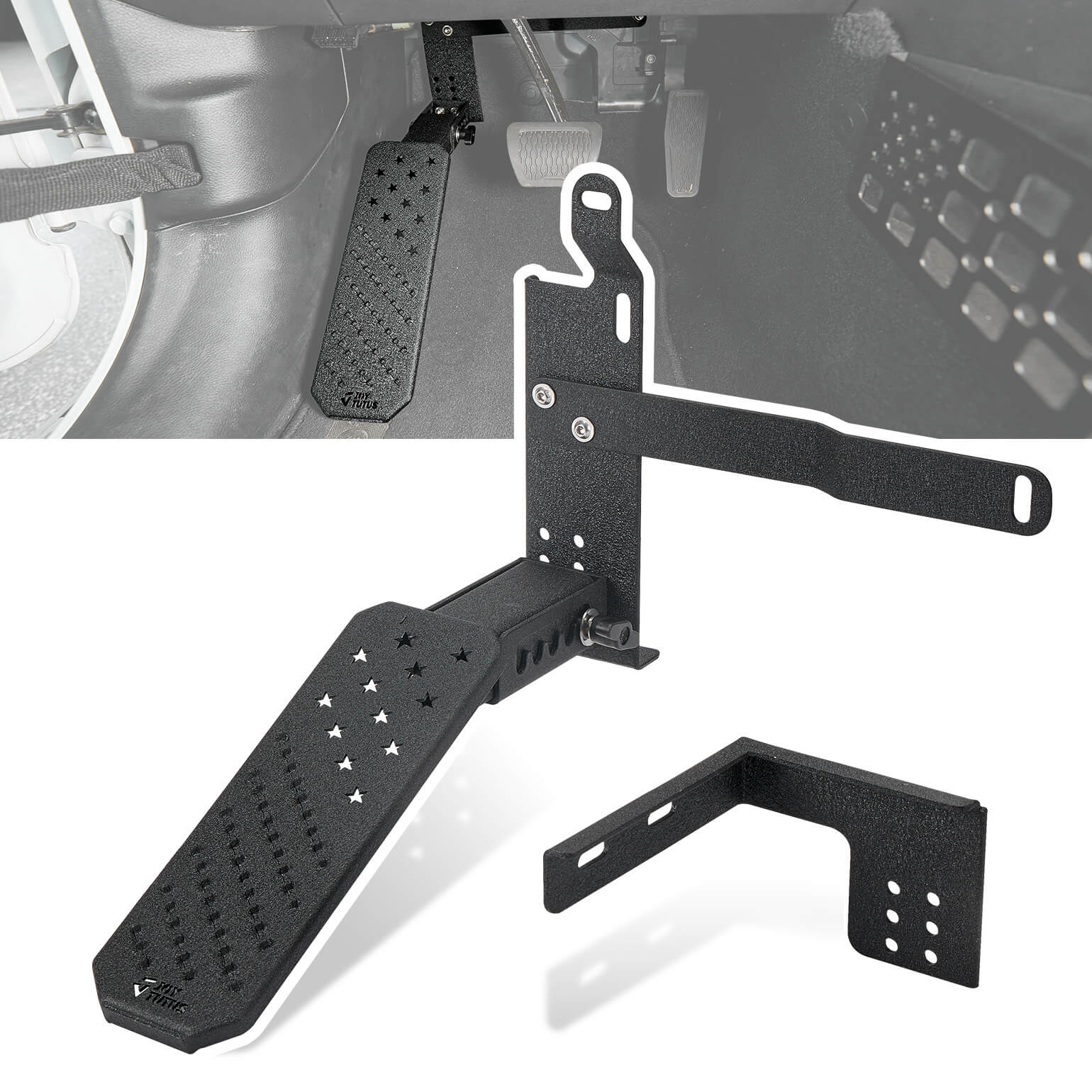 Dead Pedal Foot Rest Pad for Jeep Wrangler JK/JL 2007-2026 & Gladiator JT