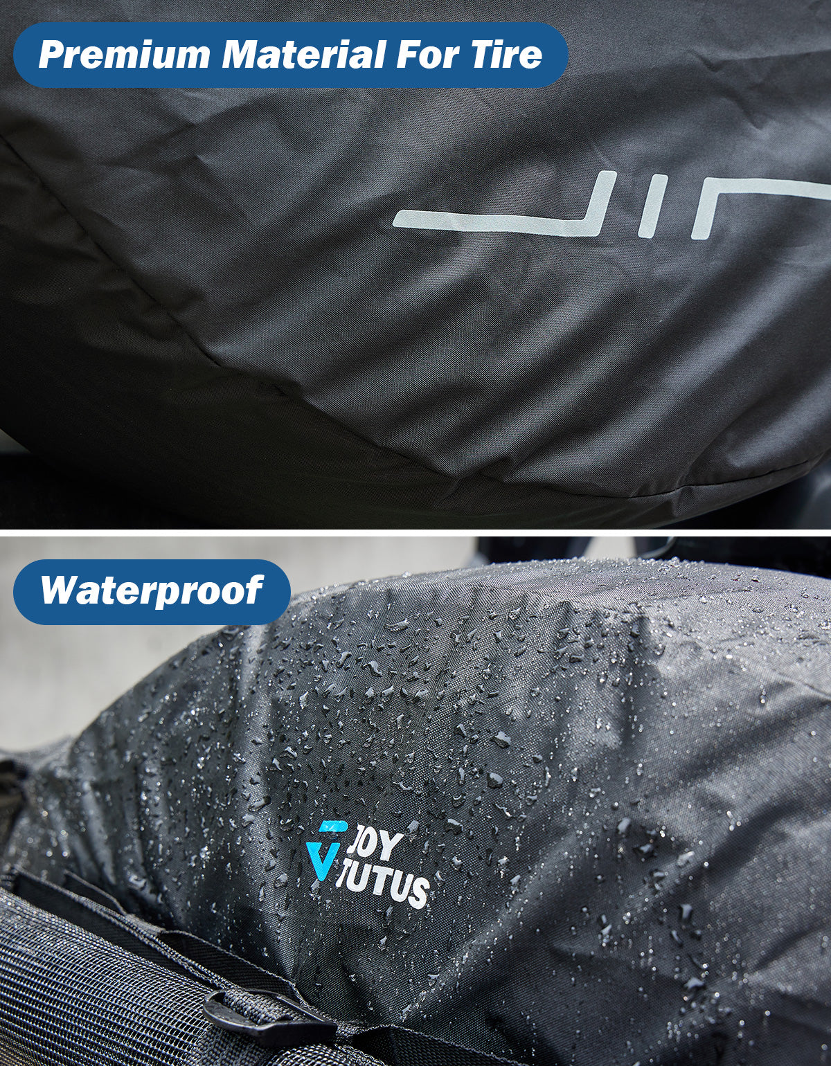 Spare Tire Cover w/ Camera Hole & Storage Bags (30–33")