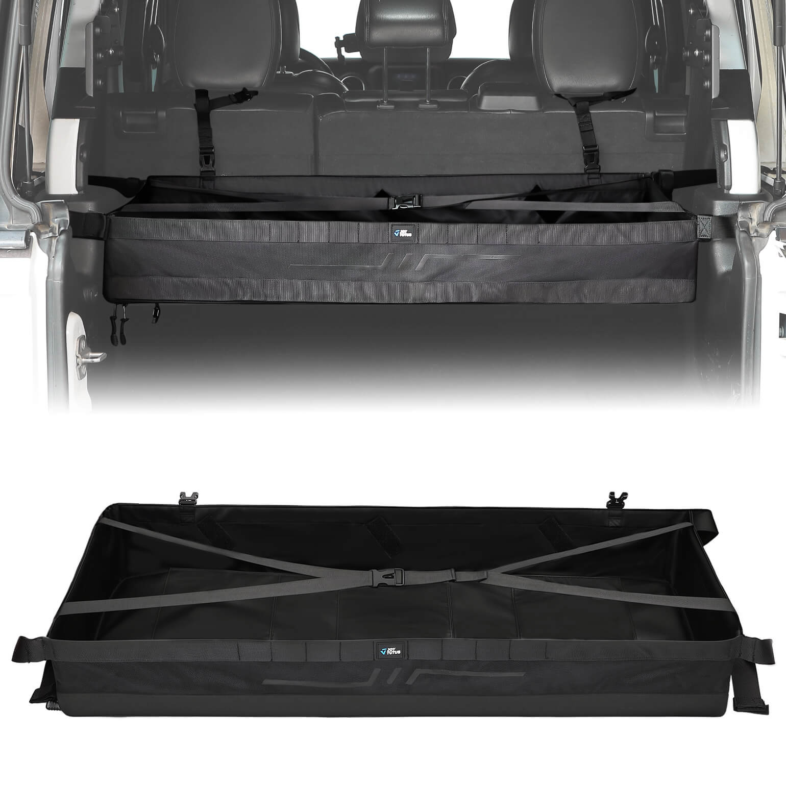 Rear Trunk Cargo Mesh Storage for 2007-2026 Wrangler JK JL 4-Door
