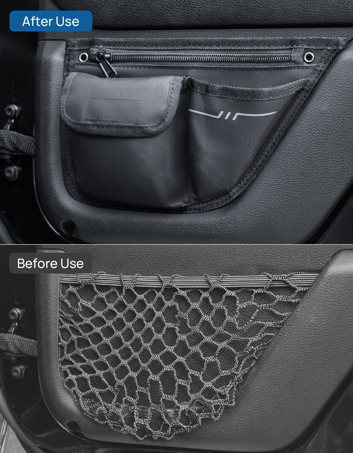 Oxford Front & Rear Door Storage Pockets for 2007-2017 Jeep Wrangler JK 4-Door, 4-Pack