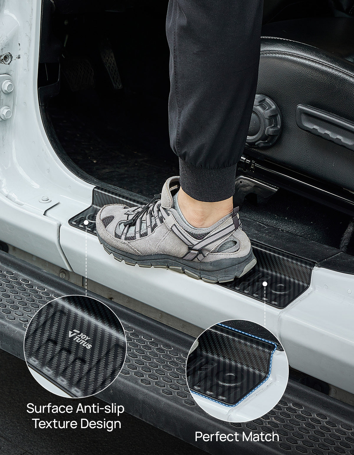 Stainless Steel Door Sill Guards for Wrangler JL 4-Door & Gladiator JT