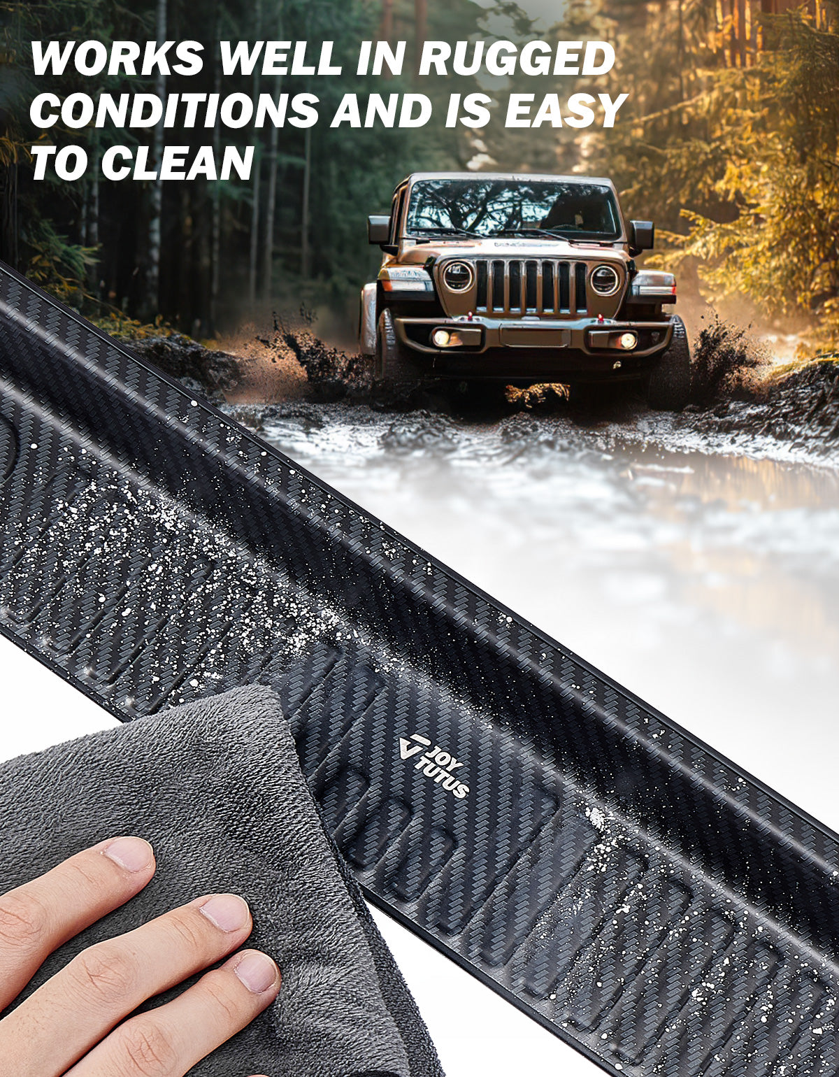 Stainless Steel Door Sill Guards for Wrangler JL 4-Door & Gladiator JT