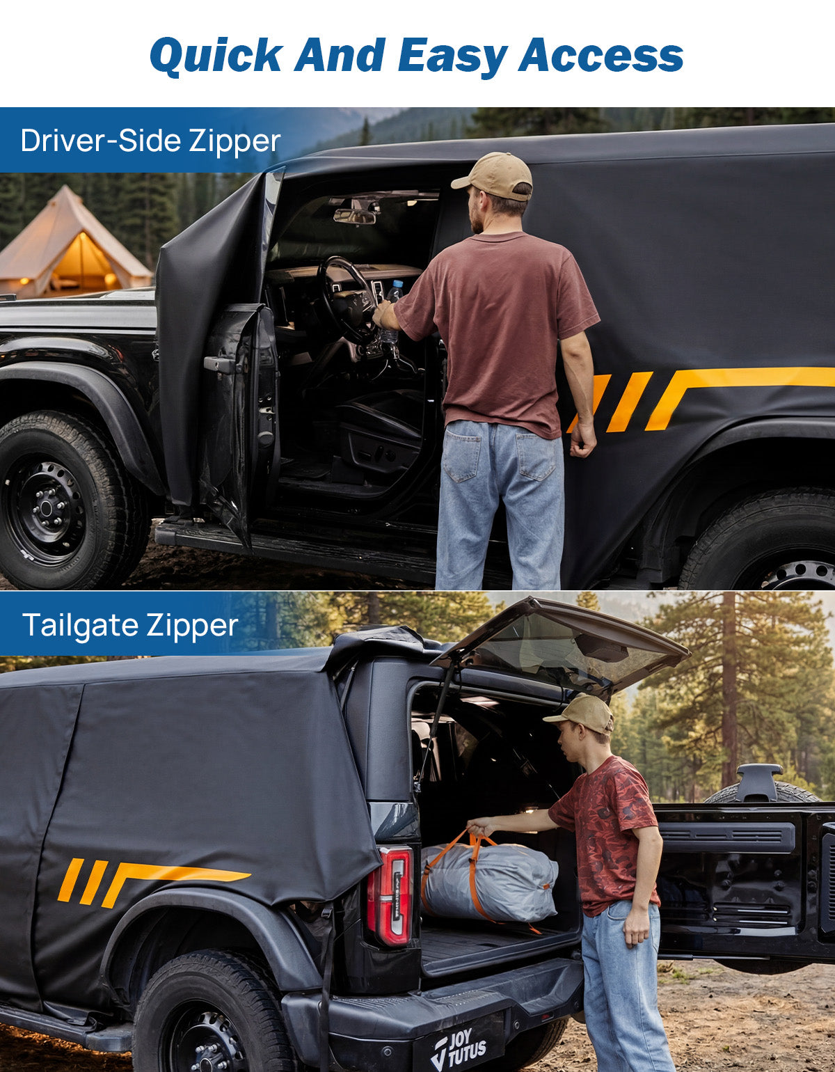 Ford Bronco 4 Door Cab Cover (2021–2026) – Waterproof SUV Cover with UV50+ Protection & Zipper Access
