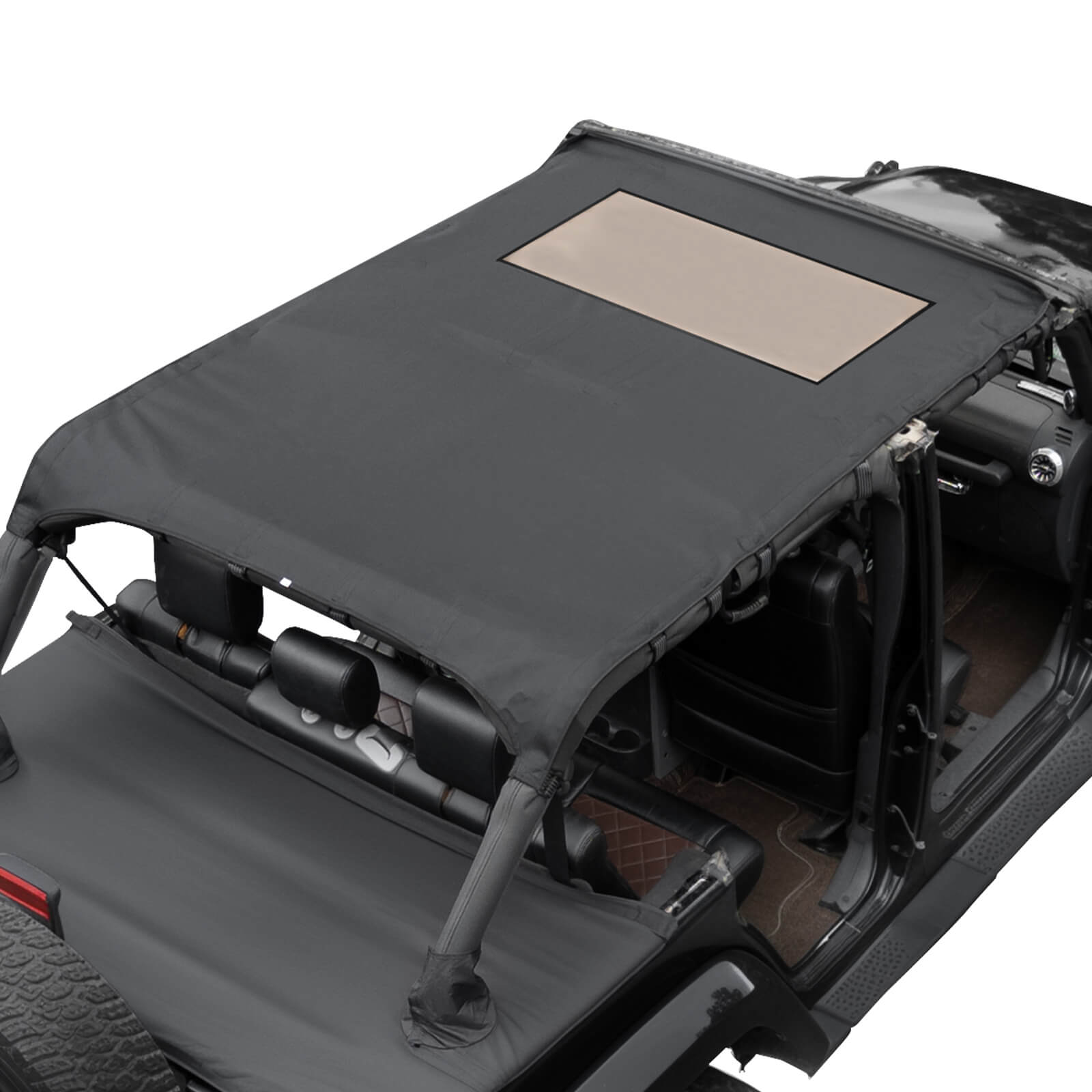 Waterproof Sun Shade Top for Wrangler JKU 4-Door 2007–2018