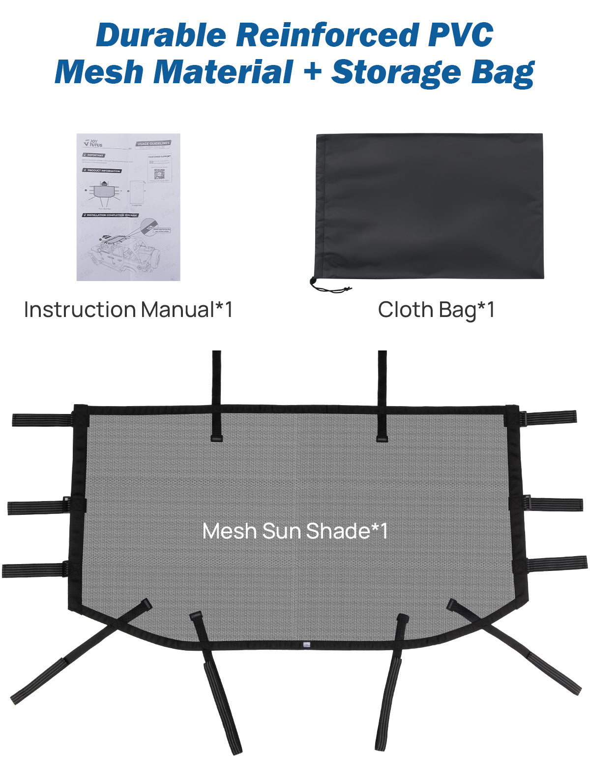 Mesh Sunshade Top for Jeep Wrangler JL & Gladiator JT (2018–2026)