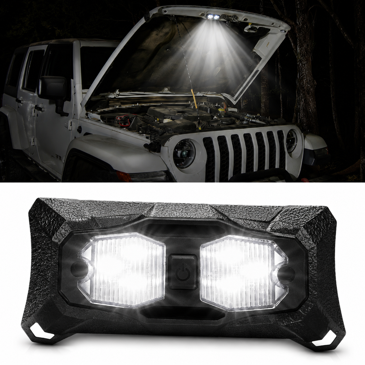 Magnetic LED Dome & Map Light for Jeep Wrangler JL & Gladiator JT