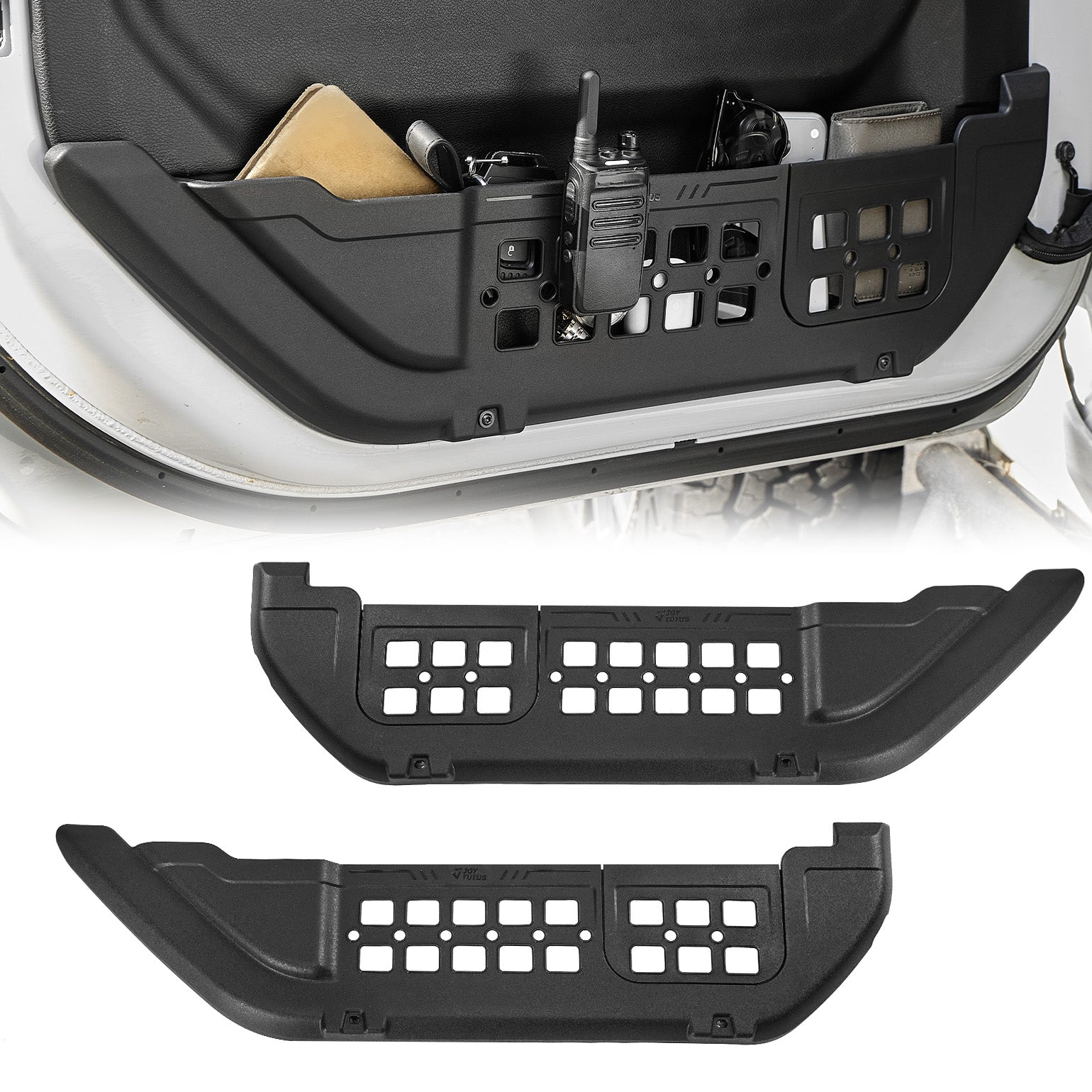 JOYTUTUS front door storage pockets for Jeep Wrangler JL and Gladiator JT