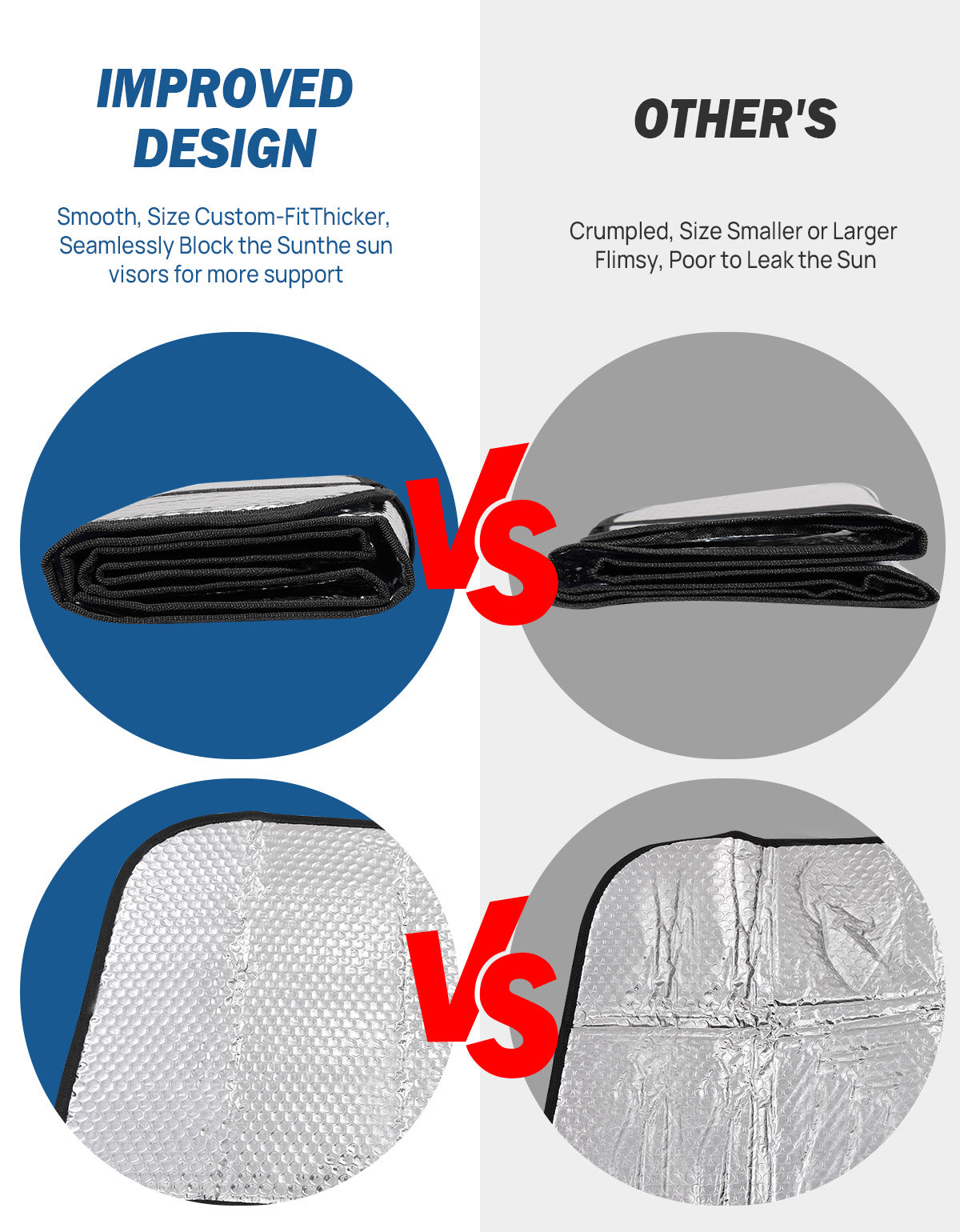 Foldable Windshield Sun Shade for Wrangler JL/JLU & Gladiator JT 2018–2024