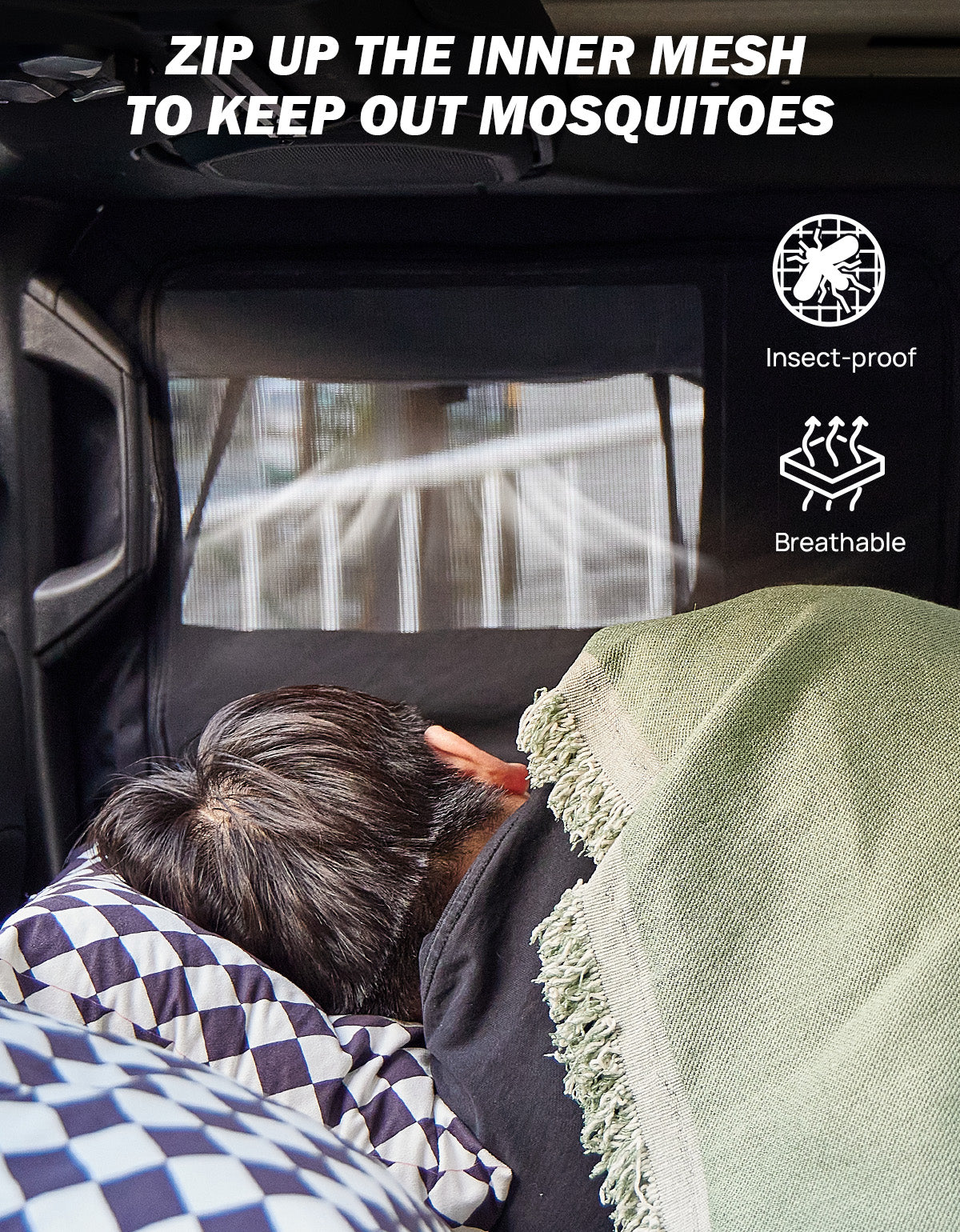 Rear Side Window Sun Shade for Wrangler JK JL & Gladiator JT 2007–2026