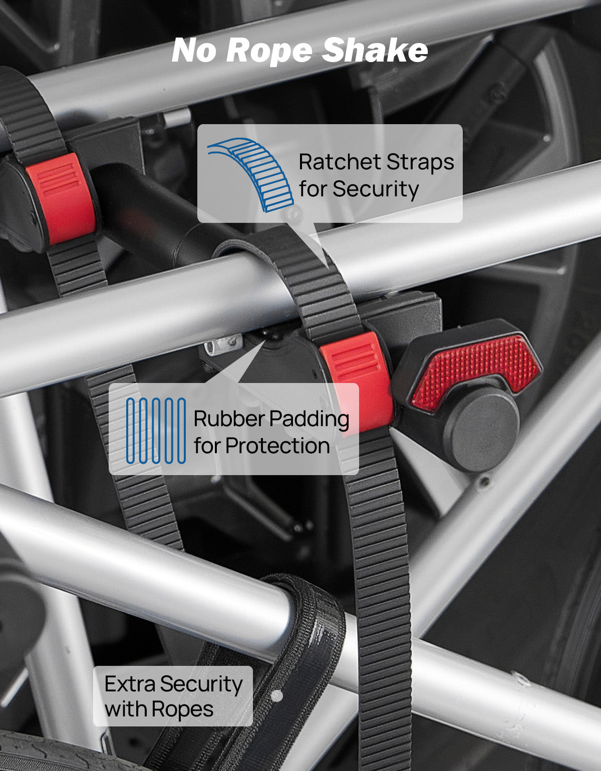 Spare Tire Bike Rack for 2 Bikes – Wrangler, Bronco & SUVs