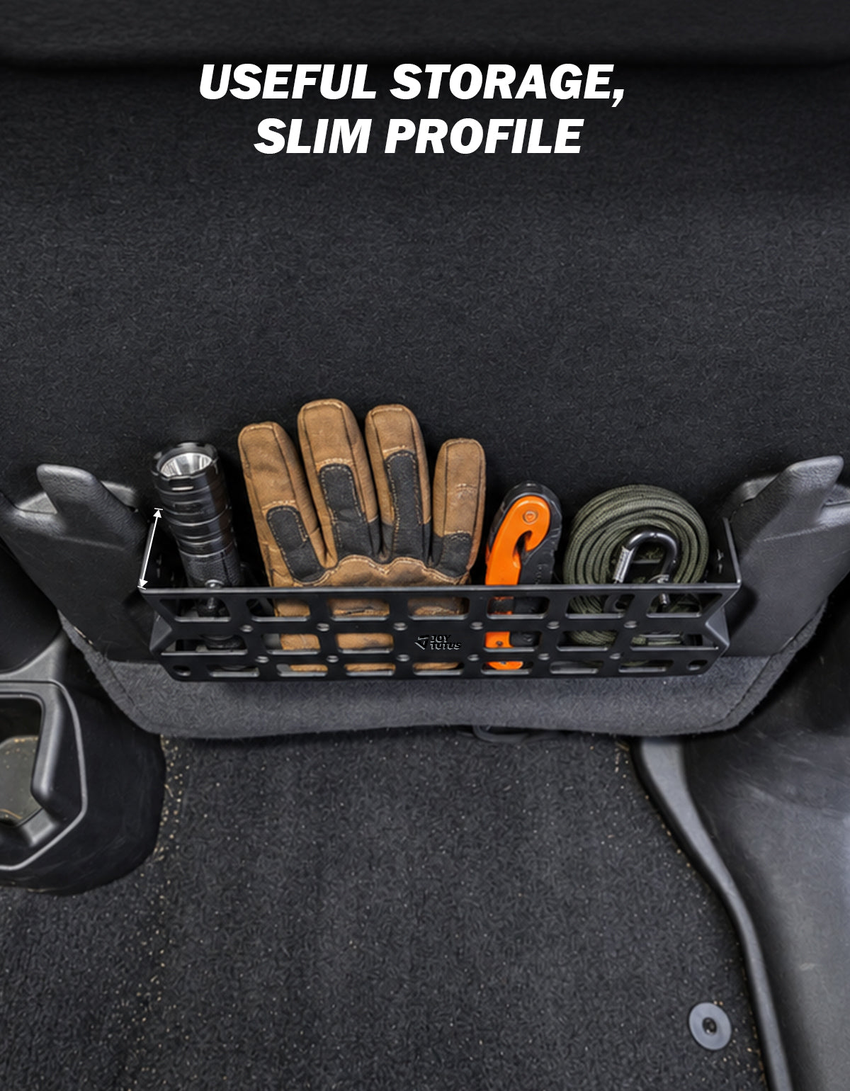 Seat Back MOLLE Storage Pockets for 2018–2026 Wrangler JL Rubicon & Gladiator JT Rubicon/Mojave (2-Pack)
